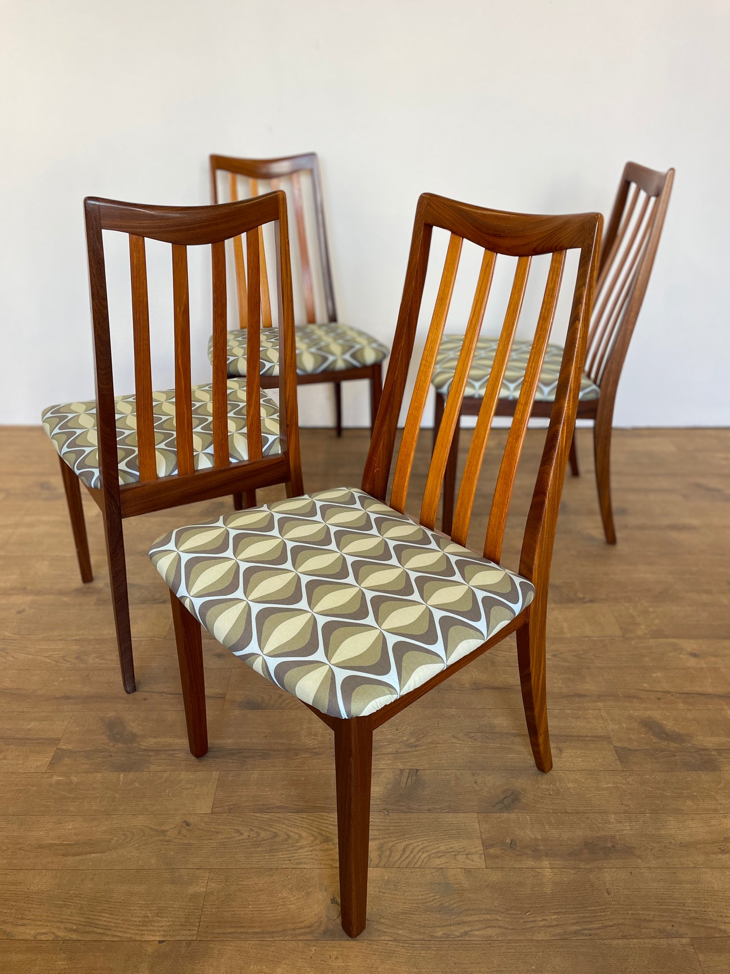 Mid-Century G Plan Dining Chairs – Set of 4, Newly Upholstered, UK Made