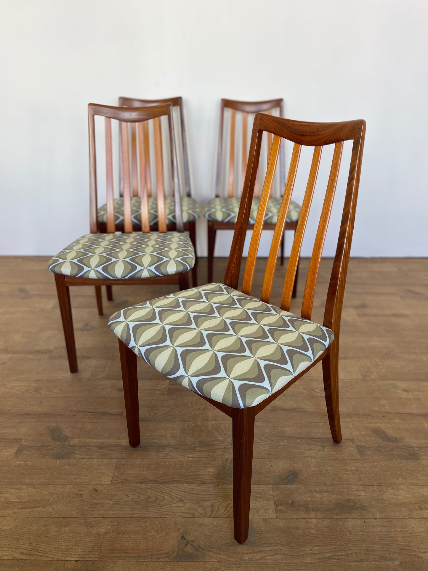 Mid-Century G Plan Dining Chairs – Set of 4, Newly Upholstered, UK Made