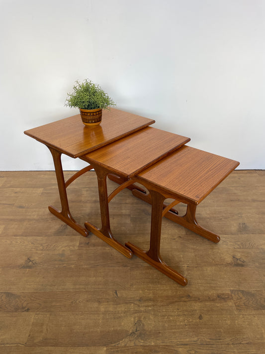 Mid-Century G Plan Teak Nest of Tables – 1960s Vintage British Furniture