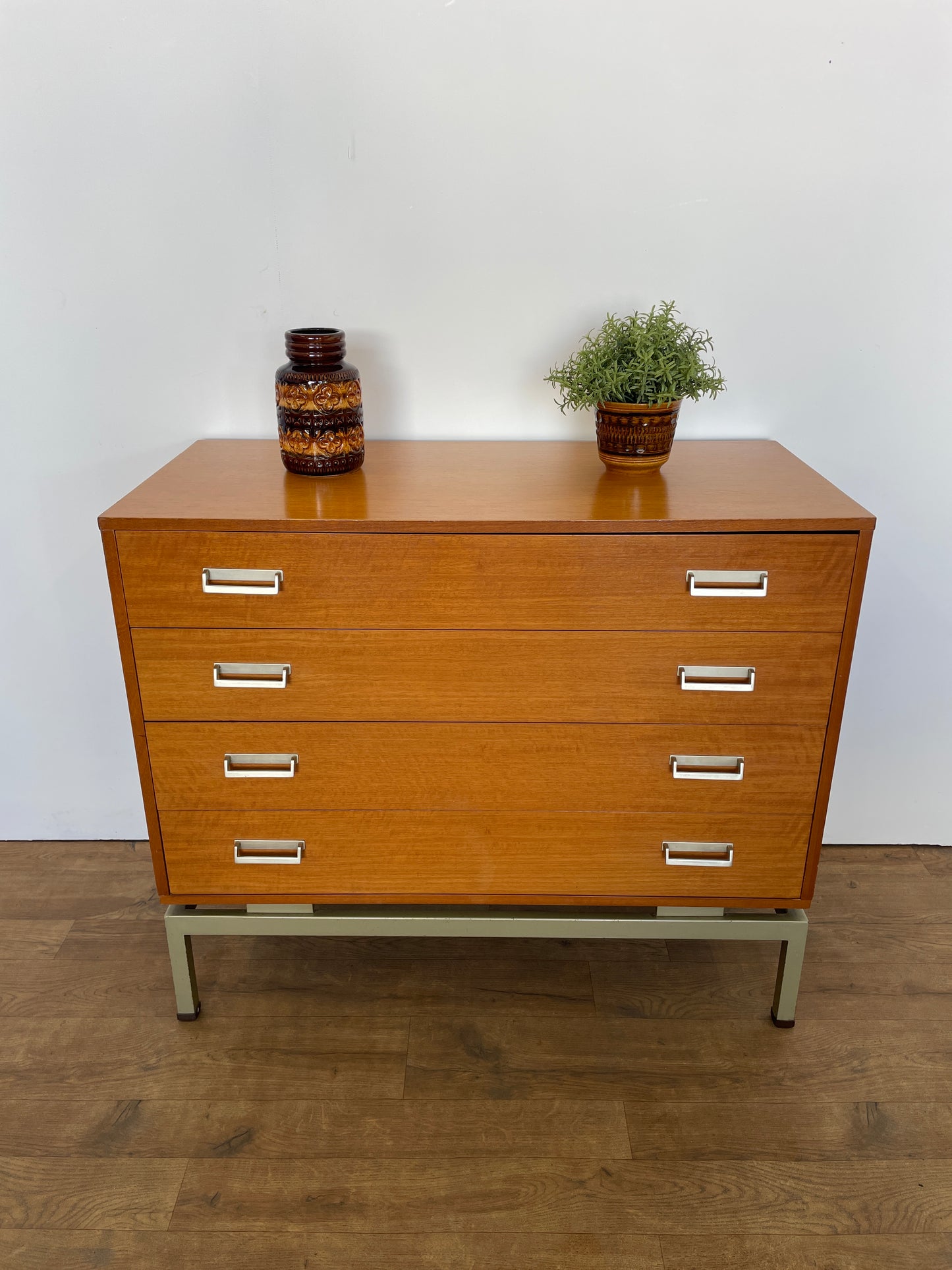 Rare Limba G Plan Chest of Drawers by Leslie Dandy | Mid-Century Modern Storage