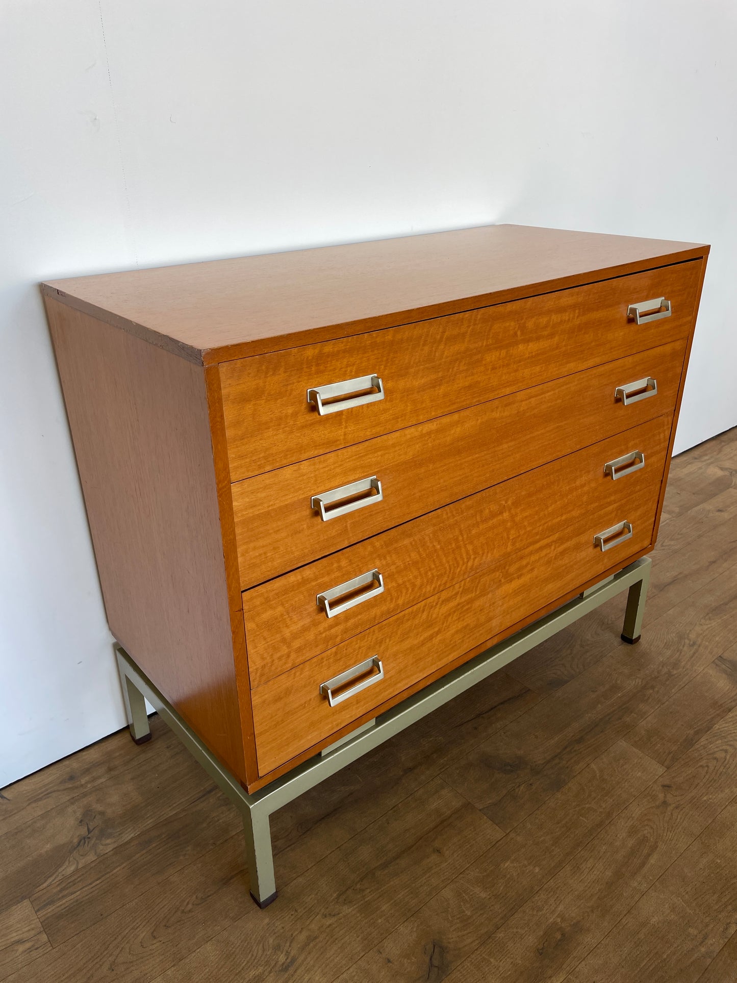 Rare Limba G Plan Chest of Drawers by Leslie Dandy | Mid-Century Modern Storage