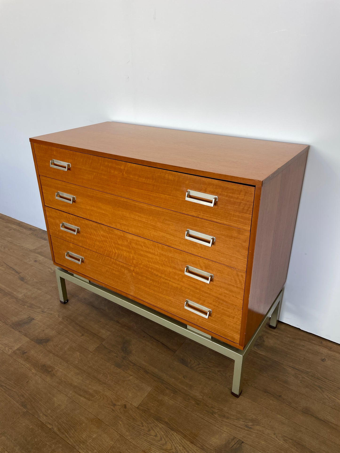 Rare Limba G Plan Chest of Drawers by Leslie Dandy | Mid-Century Modern Storage