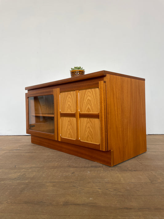 Mid-Century Nathan Teak TV Cabinet – Retro Media Unit, 1960s British Design