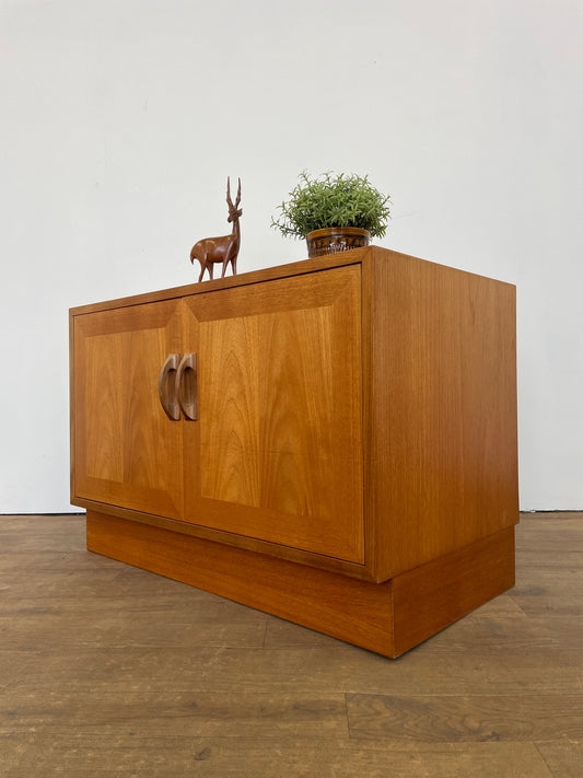G Plan Mid-Century Teak Sierra Cabinet – 1960s Two Door Storage Unit