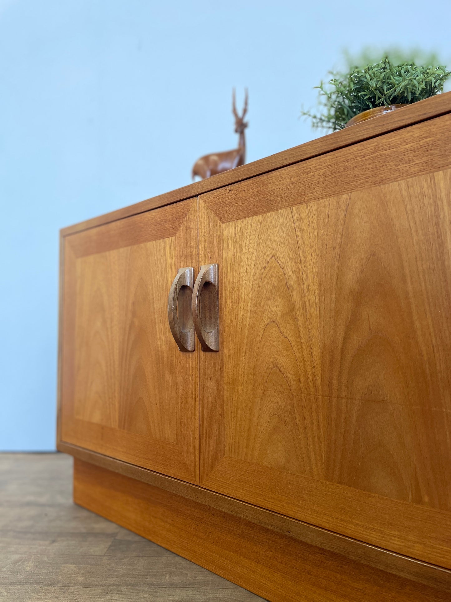G Plan Mid-Century Teak Sierra Cabinet – 1960s Two Door Storage Unit
