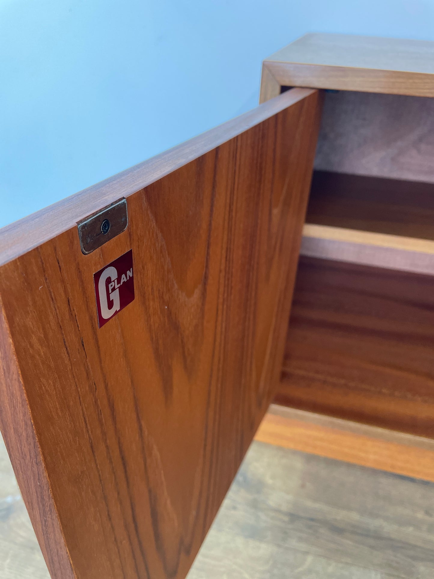 G Plan Mid-Century Teak Sierra Cabinet – 1960s Two Door Storage Unit