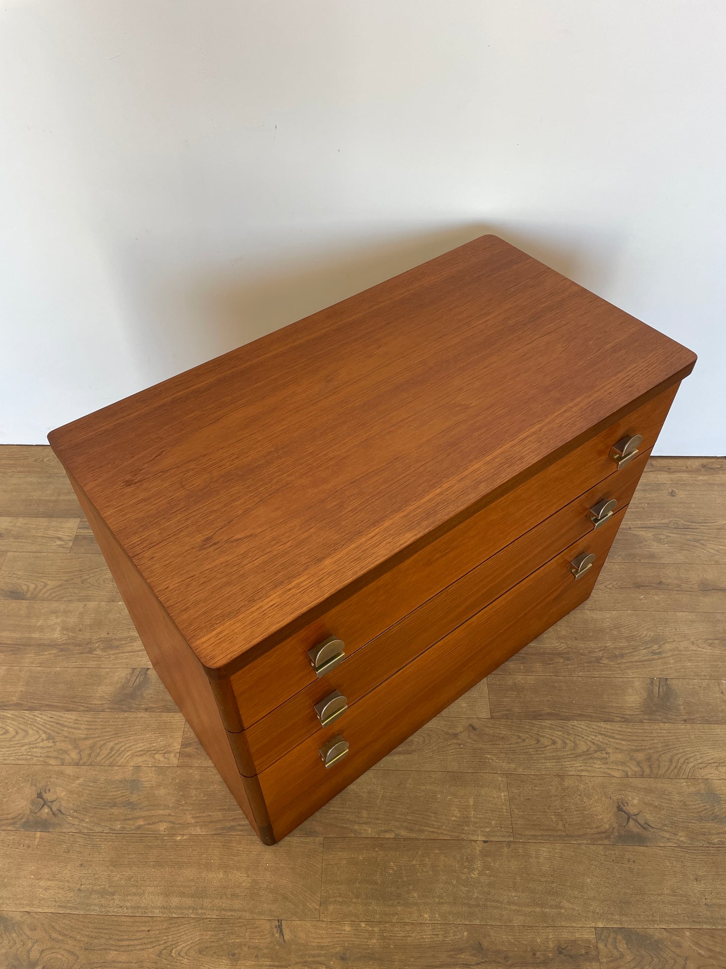 Mid-Century Teak Stag 3-Drawer Chest of Drawers | Vintage Storage Furniture
