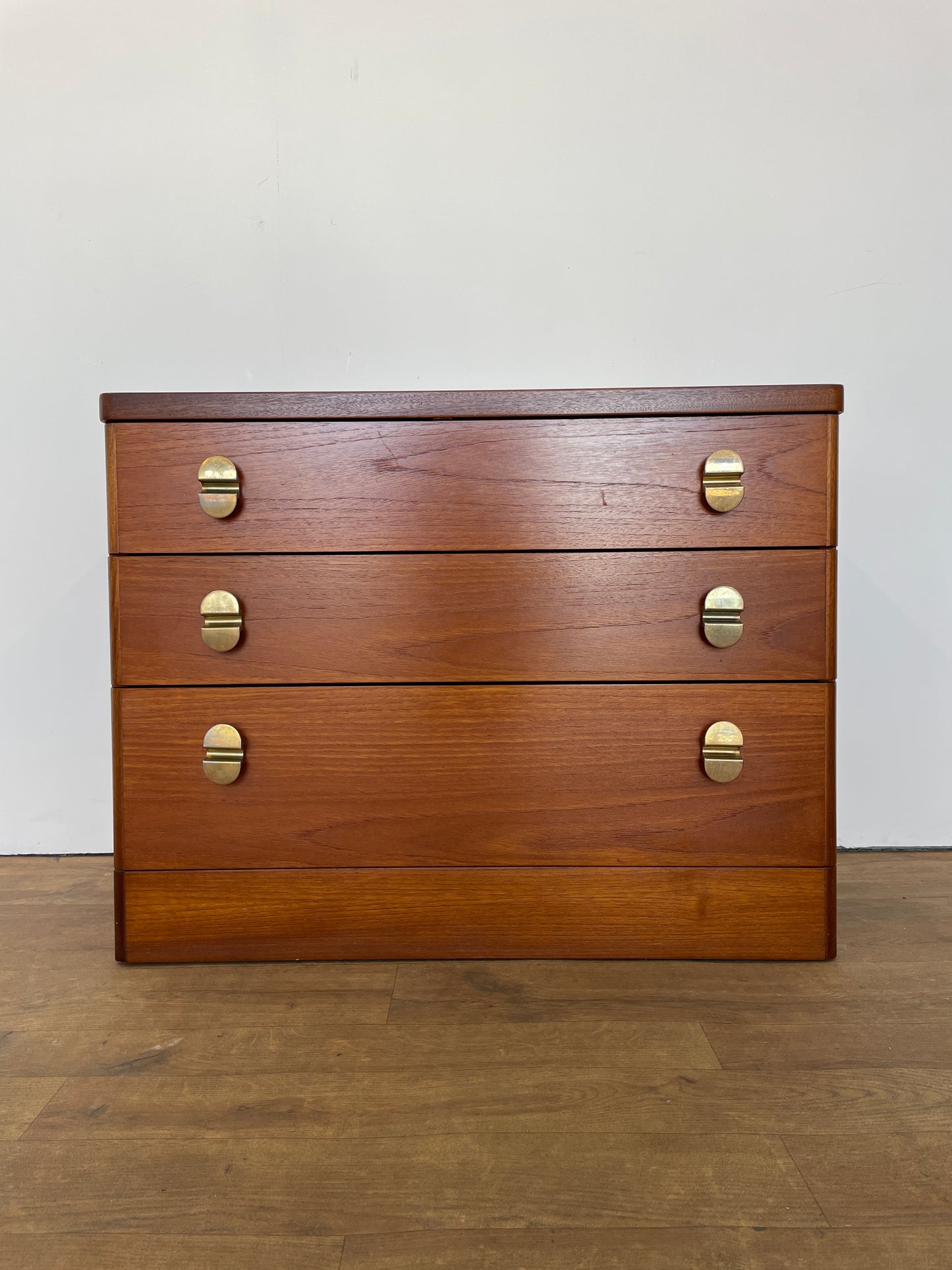 Mid-Century Teak Stag 3-Drawer Chest of Drawers | Vintage Storage Furniture