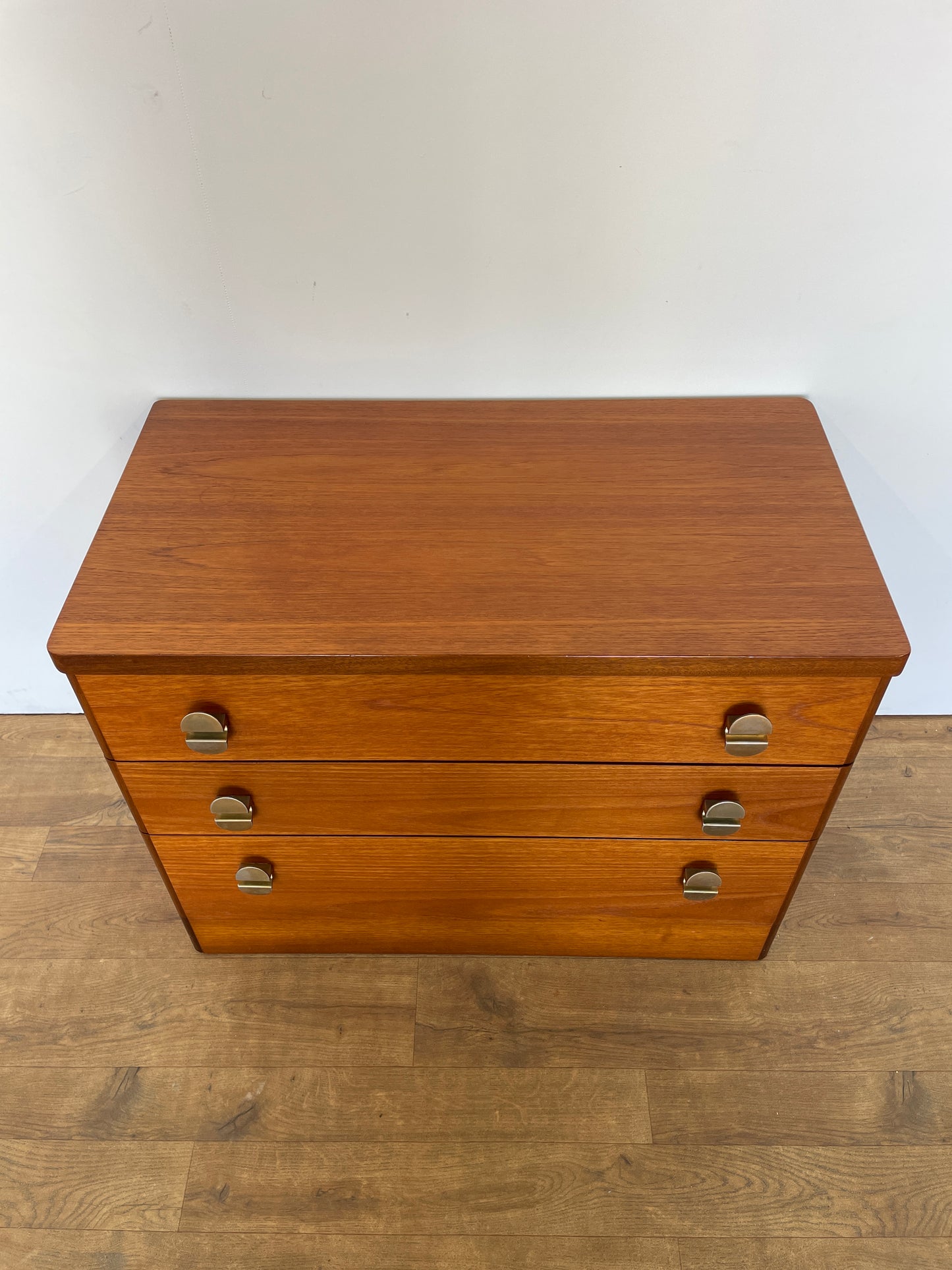 Mid-Century Teak Stag 3-Drawer Chest of Drawers | Vintage Storage Furniture