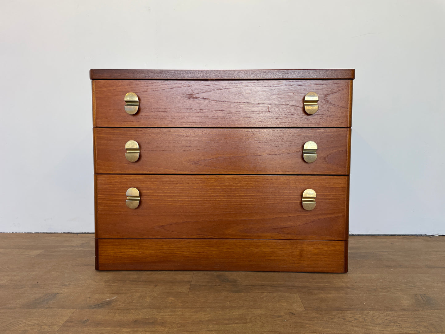 Mid-Century Teak Stag 3-Drawer Chest of Drawers | Vintage Storage Furniture