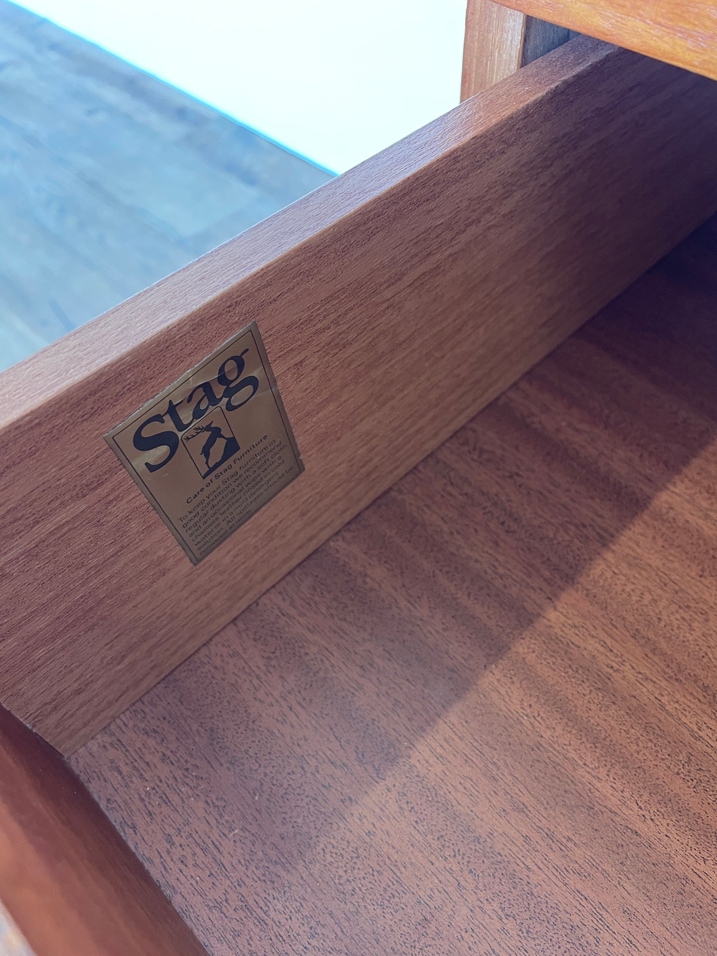 Mid-Century Teak Stag 3-Drawer Chest of Drawers | Vintage Storage Furniture
