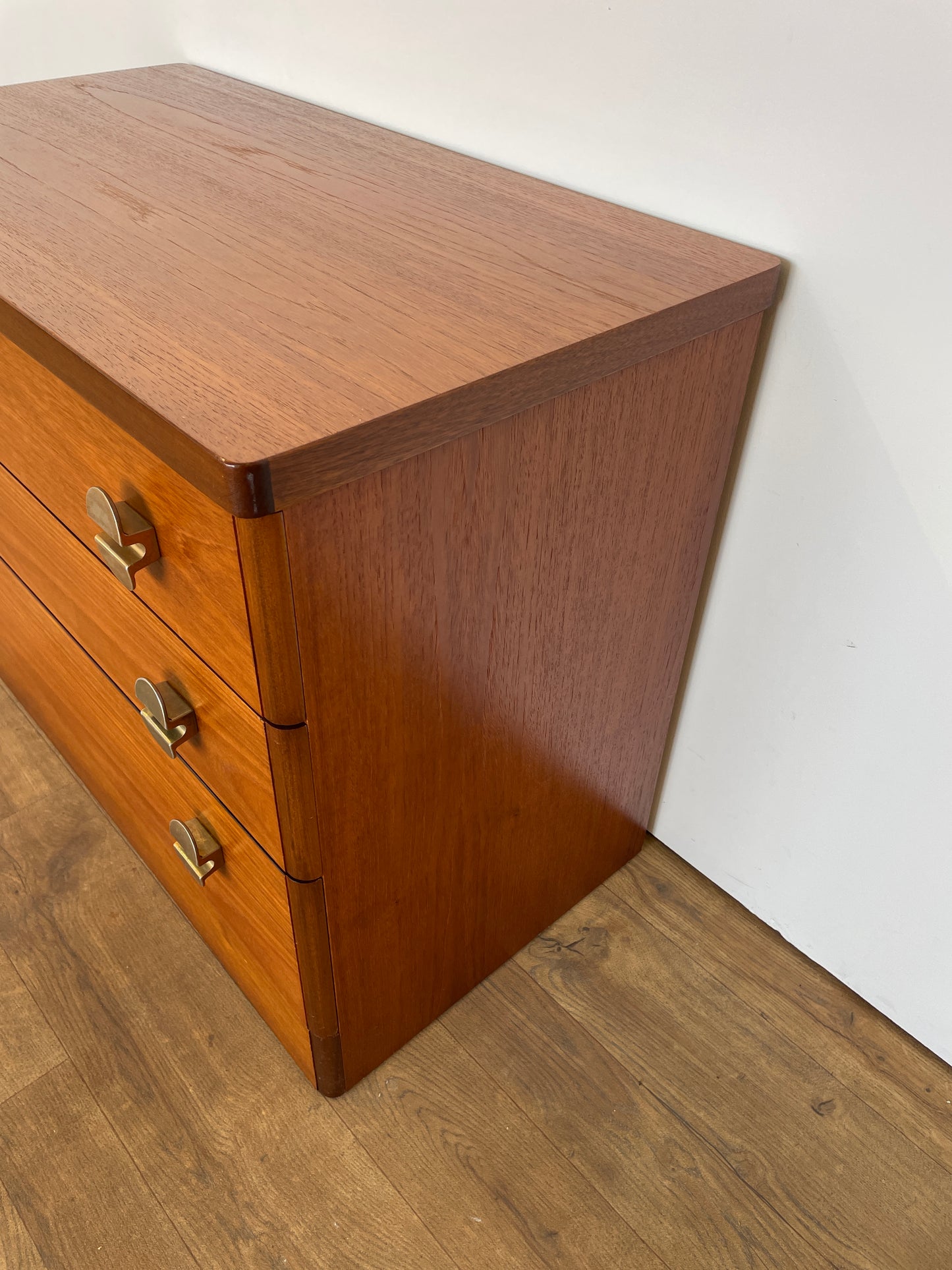 Mid-Century Teak Stag 3-Drawer Chest of Drawers | Vintage Storage Furniture