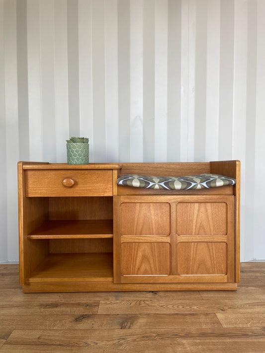 Nathan Mid Century Teak Compact Retro Telephone Hall Table