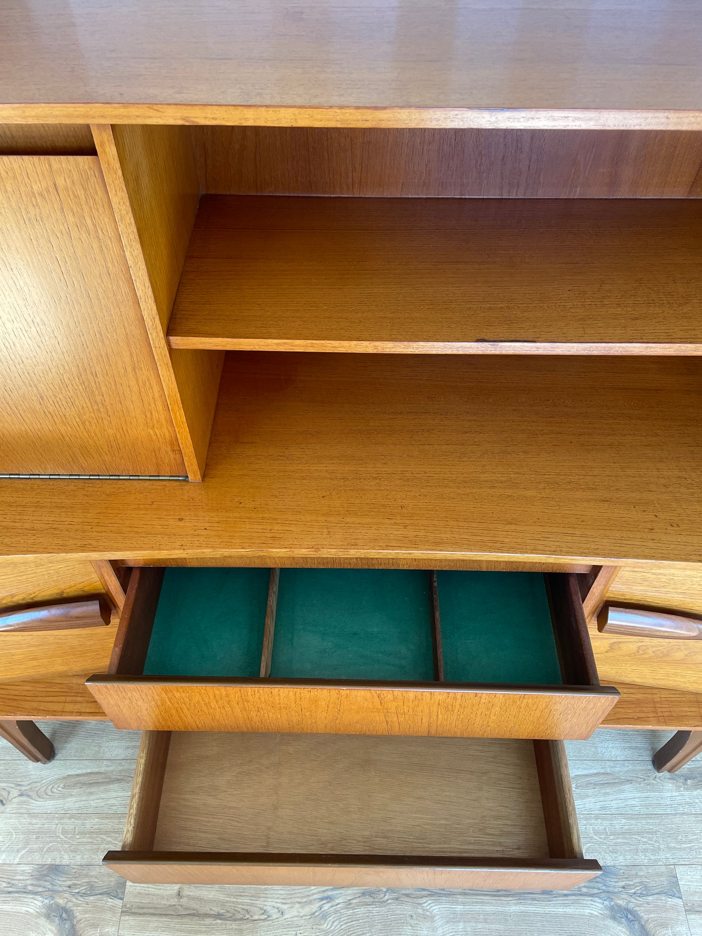 Mid-Century Sideboard by Jentique Teak Vintage Retro Highboard Storage Large Scandi