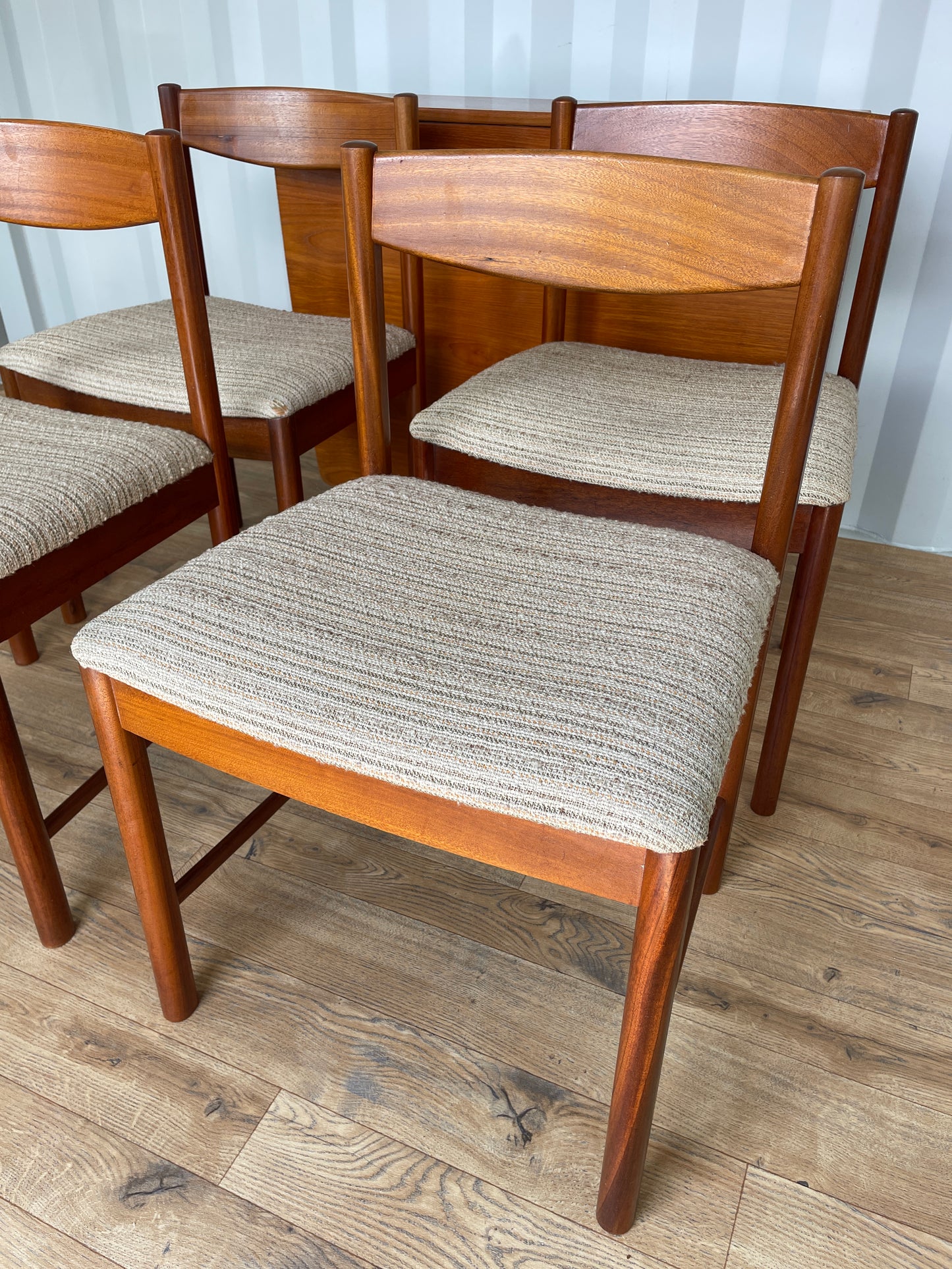 McIntosh Drop Leaf Table & 4 Chairs - Mid-Century Vintage Retro Teak