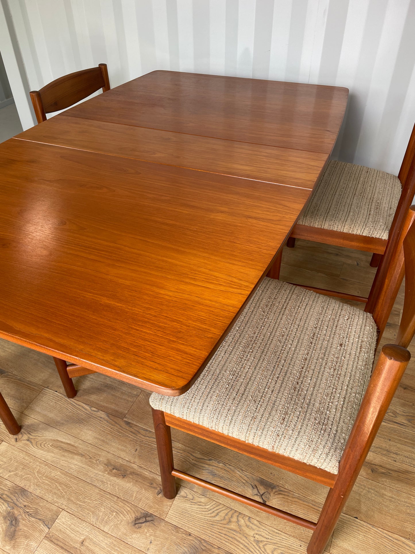 McIntosh Drop Leaf Table & 4 Chairs - Mid-Century Vintage Retro Teak