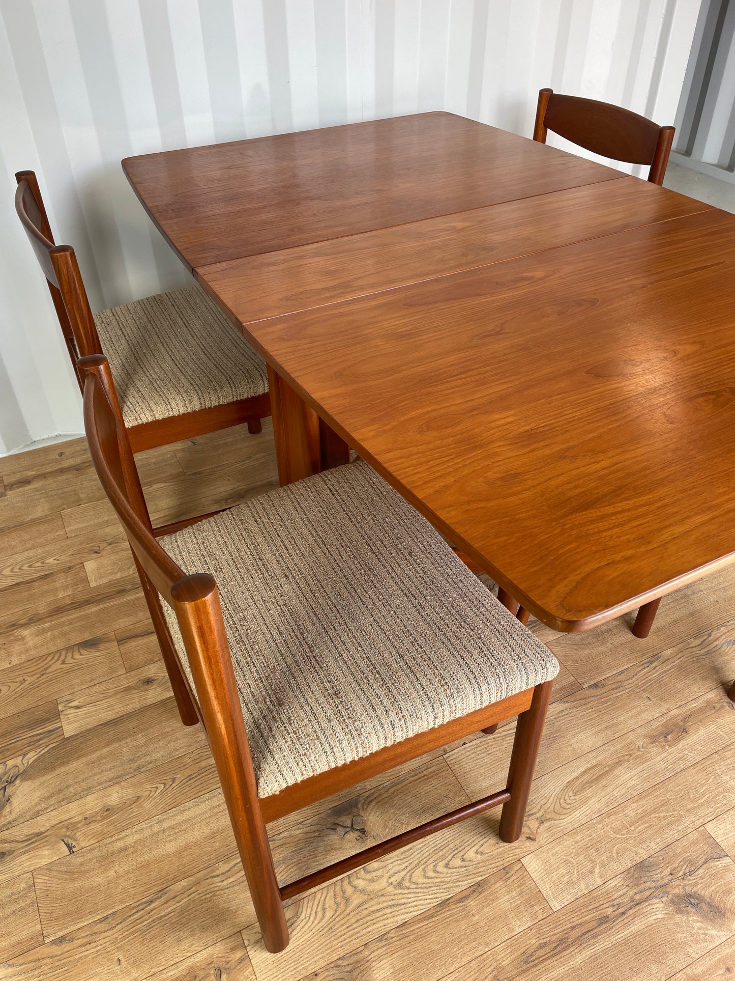McIntosh Drop Leaf Table & 4 Chairs - Mid-Century Vintage Retro Teak