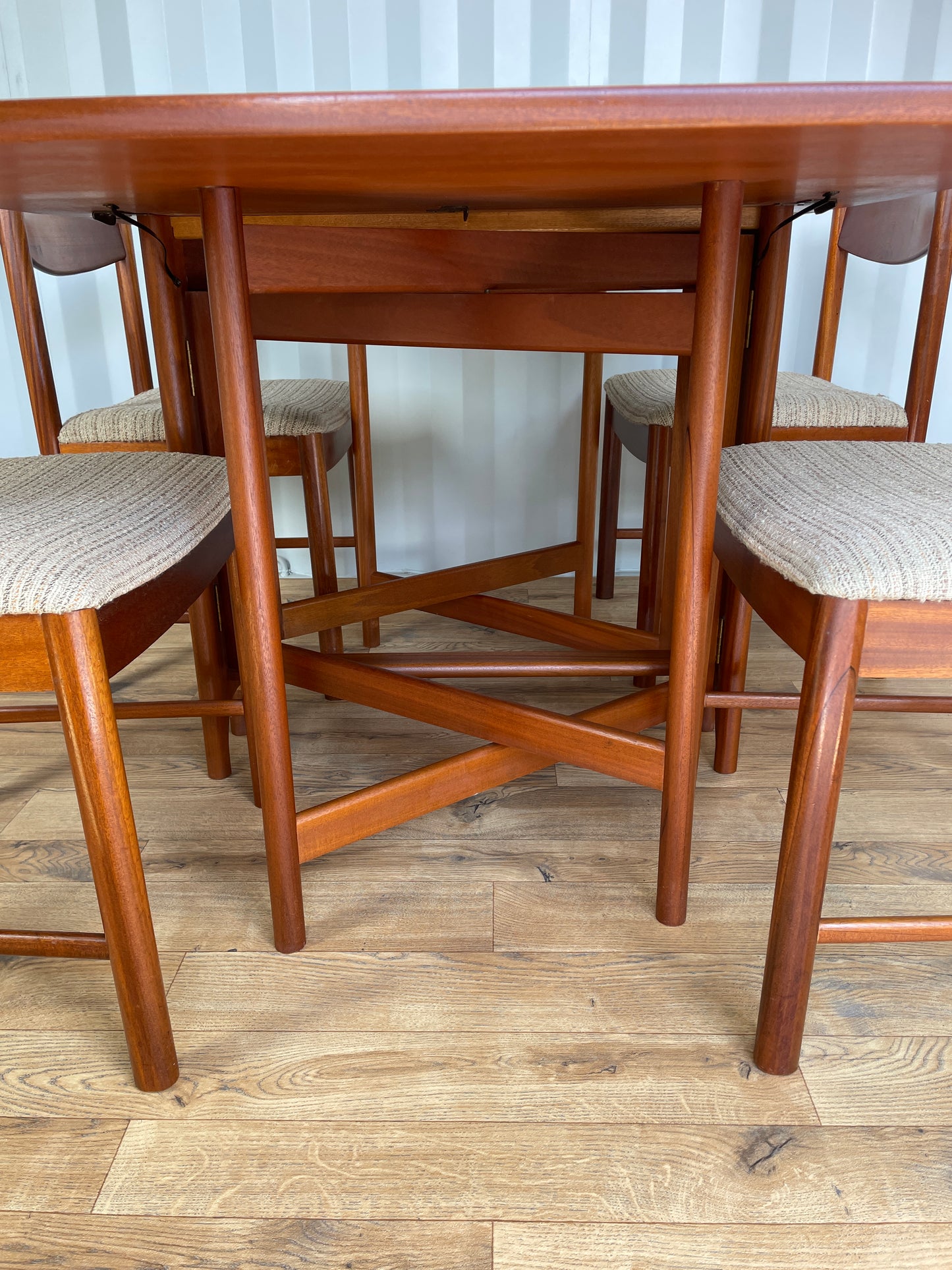 McIntosh Drop Leaf Table & 4 Chairs - Mid-Century Vintage Retro Teak