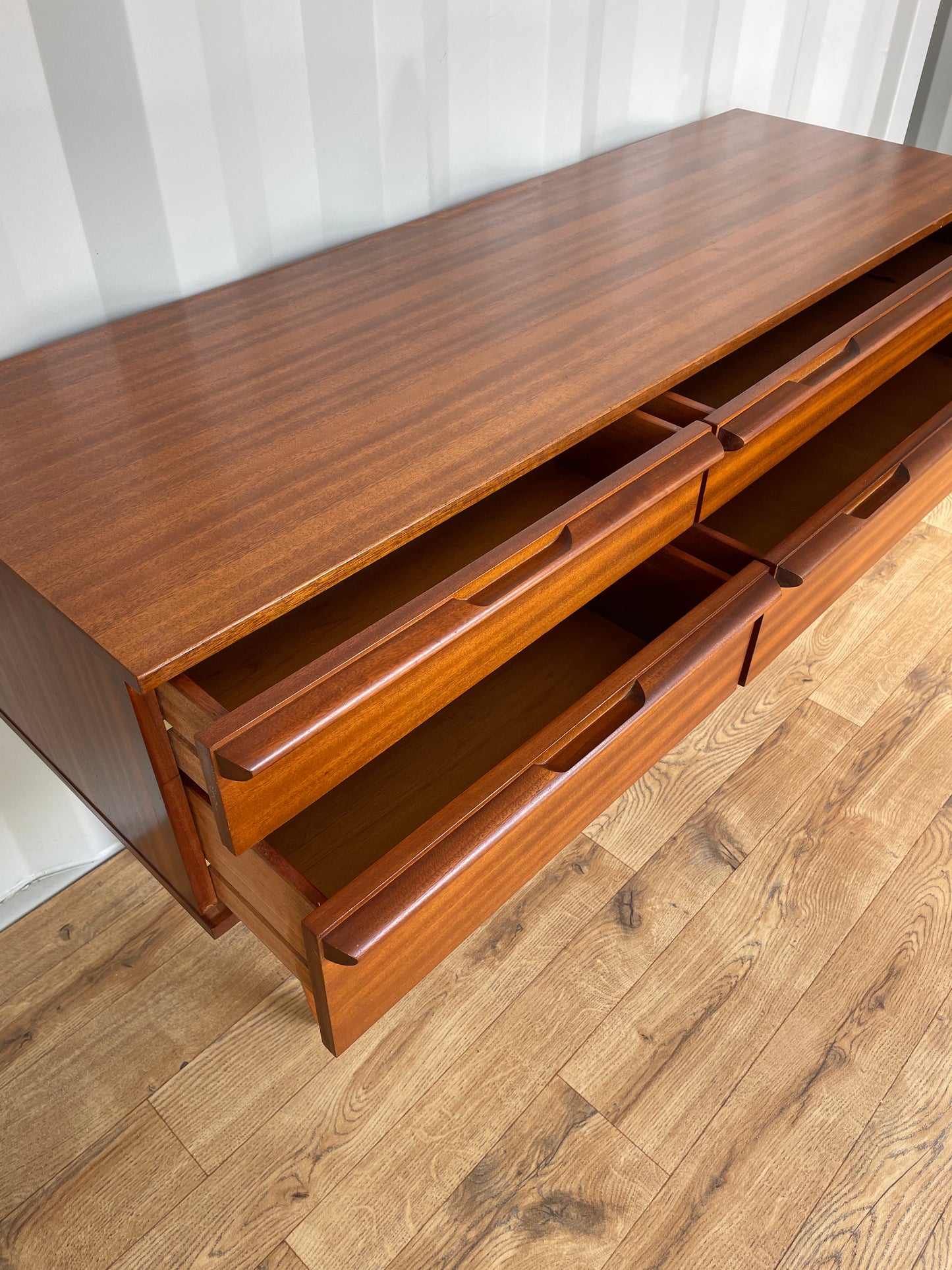 Teak Mid-Century Sideboard - Vintage Retro Storage Chest TV Unit