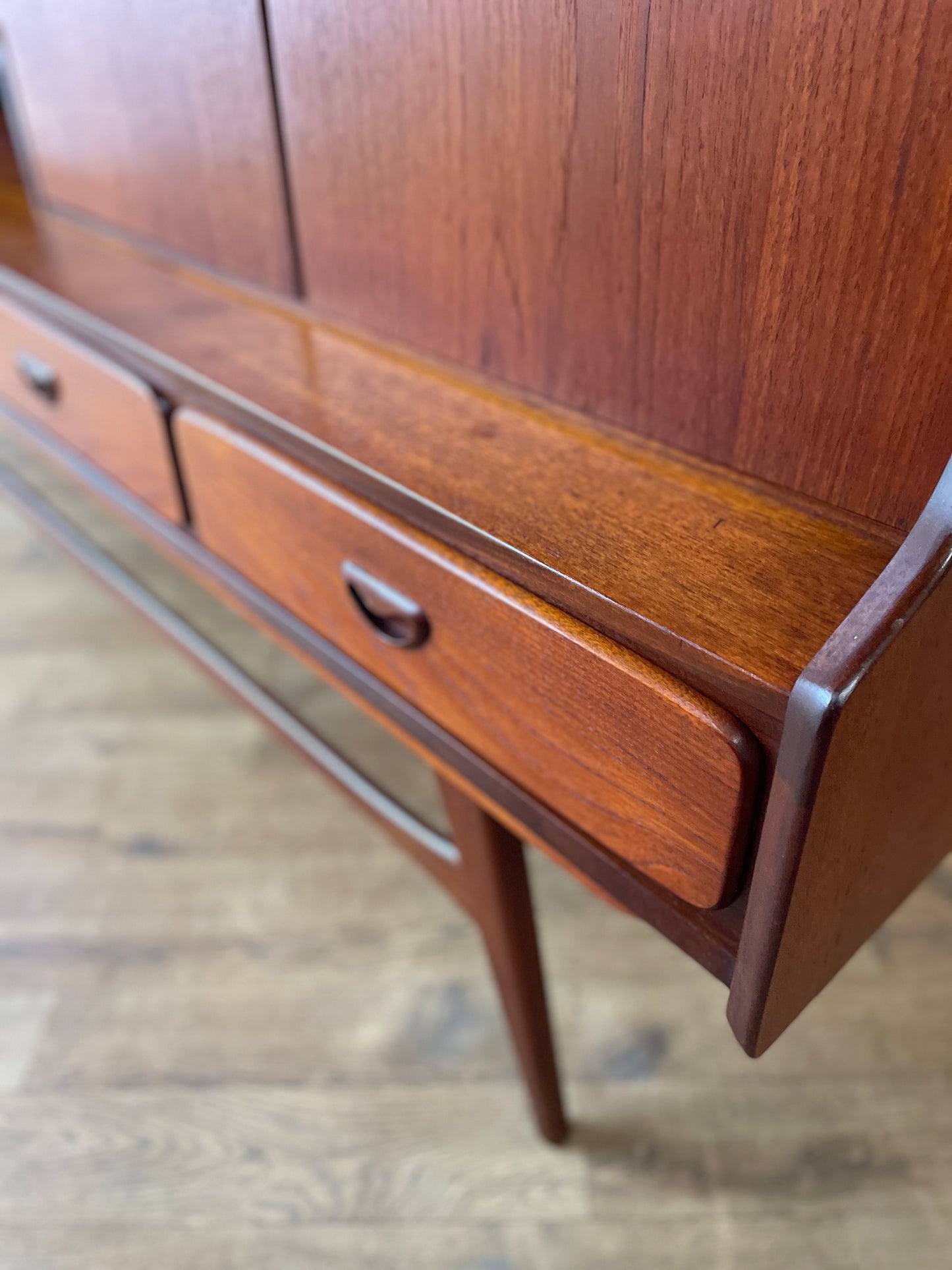 Louis Van Teeffelen for WeBe Teak Highboard Sideboard – Dutch Mid-Century Modern