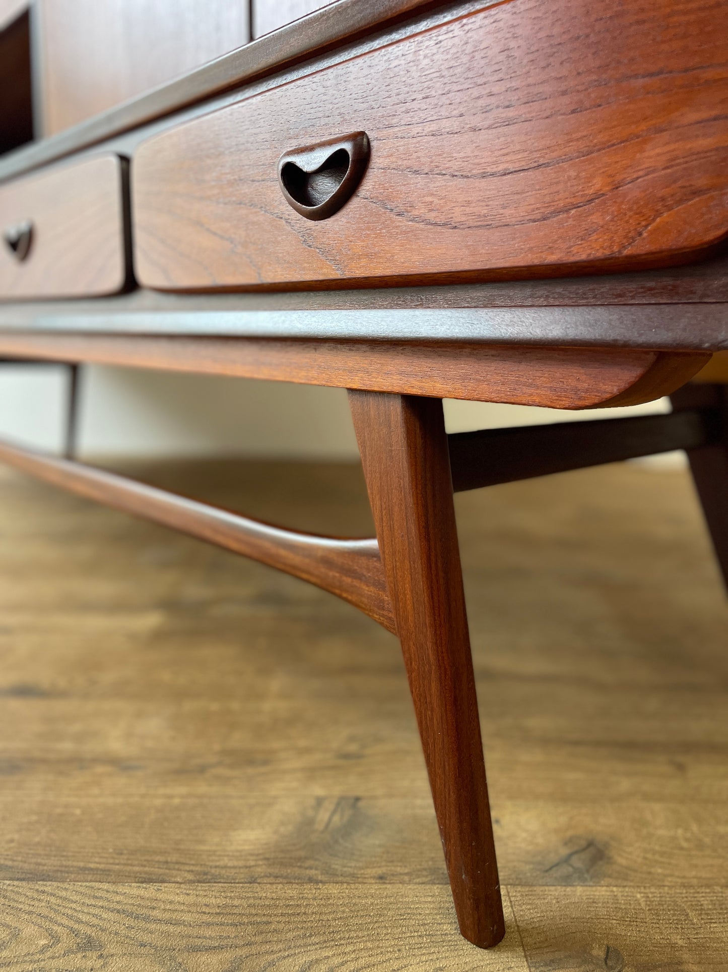 Louis Van Teeffelen for WeBe Teak Highboard Sideboard – Dutch Mid-Century Modern