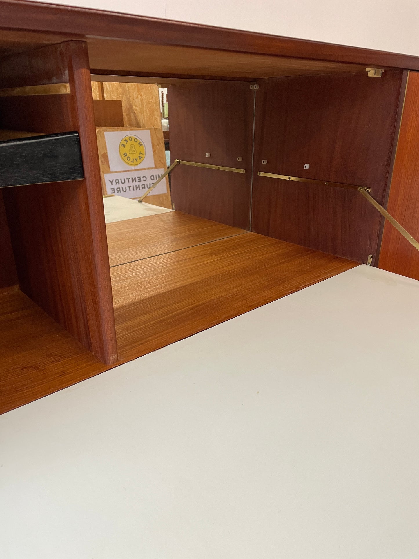 Louis Van Teeffelen for WeBe Teak Highboard Sideboard – Dutch Mid-Century Modern