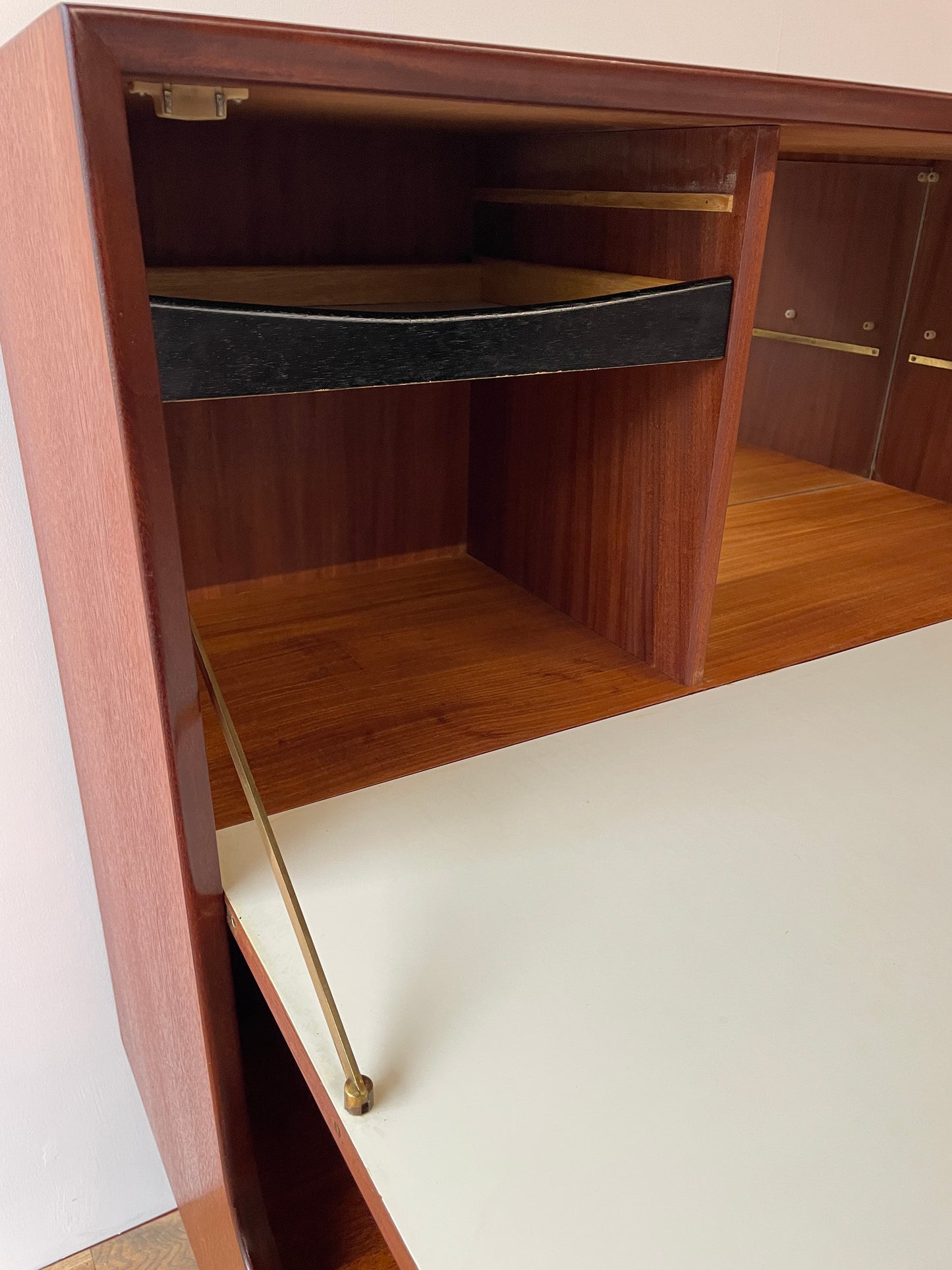 Louis Van Teeffelen for WeBe Teak Highboard Sideboard – Dutch Mid-Century Modern