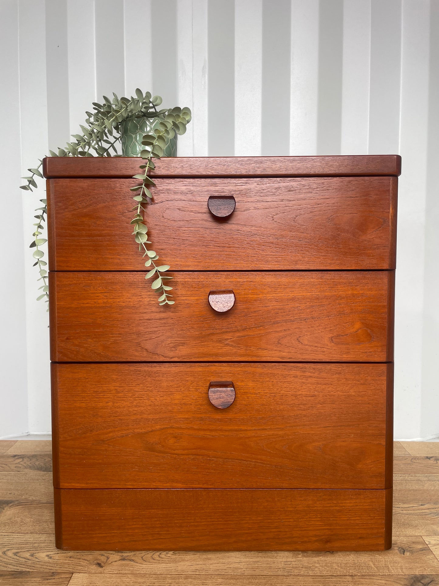 Stag Bedside Chest / Cabinet - Mid-Century Storage