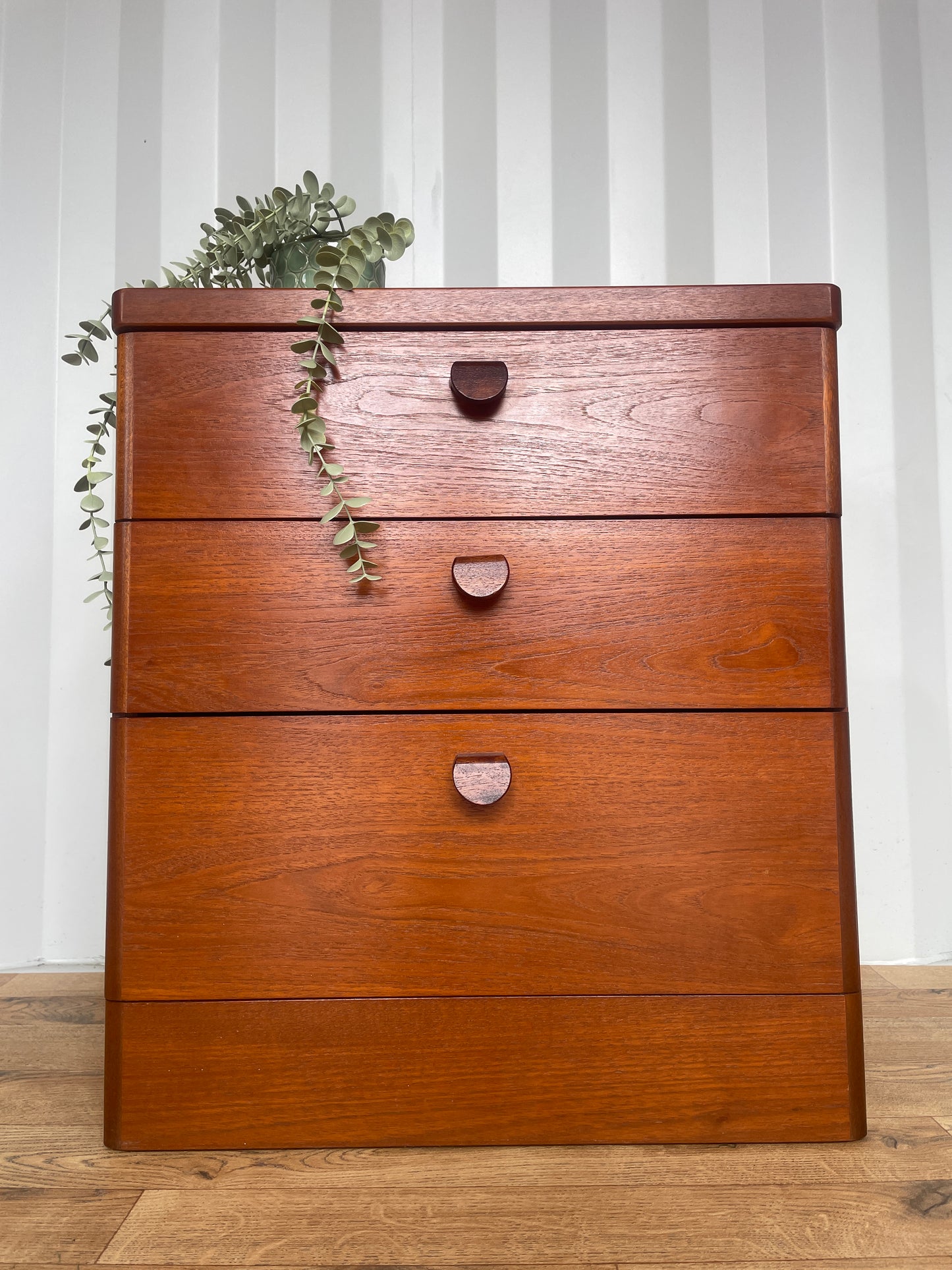 Stag Bedside Chest / Cabinet - Mid-Century Storage