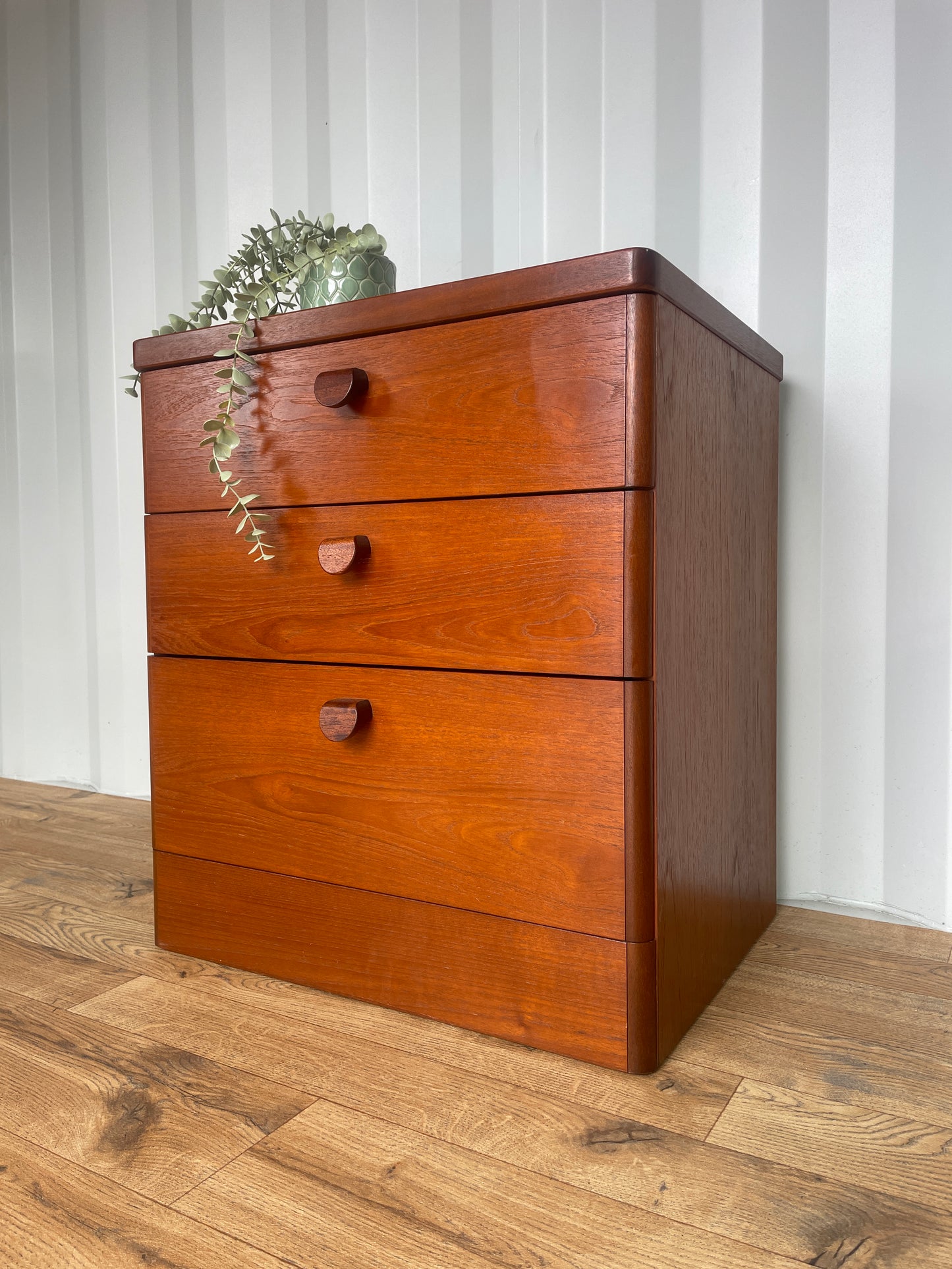 Stag Bedside Chest / Cabinet - Mid-Century Storage