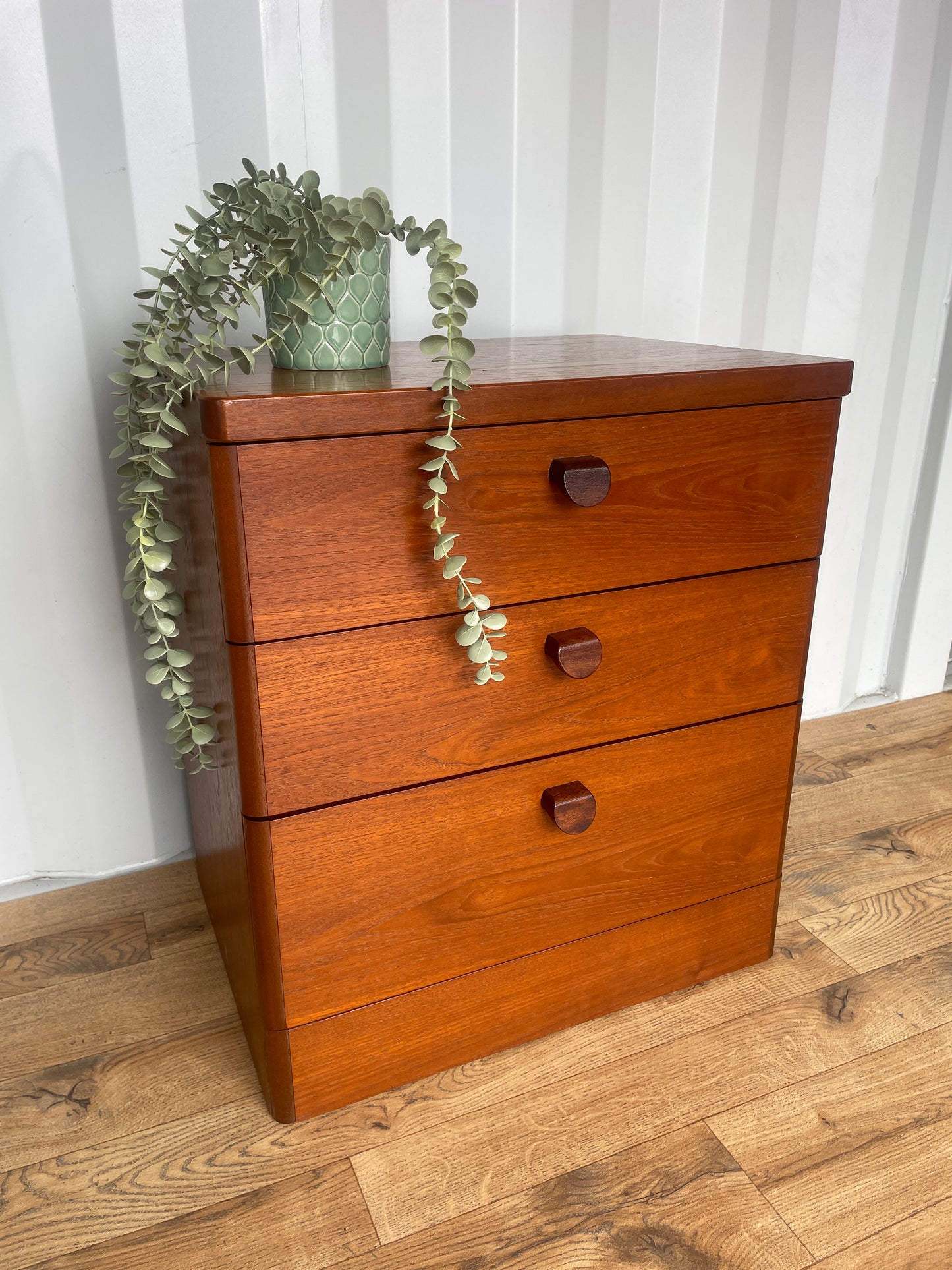 Stag Bedside Chest / Cabinet - Mid-Century Storage