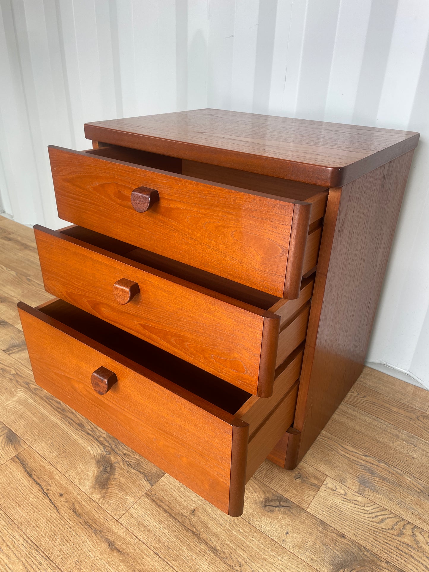 Stag Bedside Chest / Cabinet - Mid-Century Storage