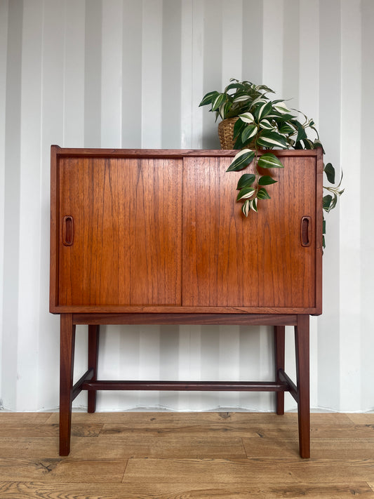 Danish Teak Cabinet / Bookcase - Mid-Century Vintage Scandi