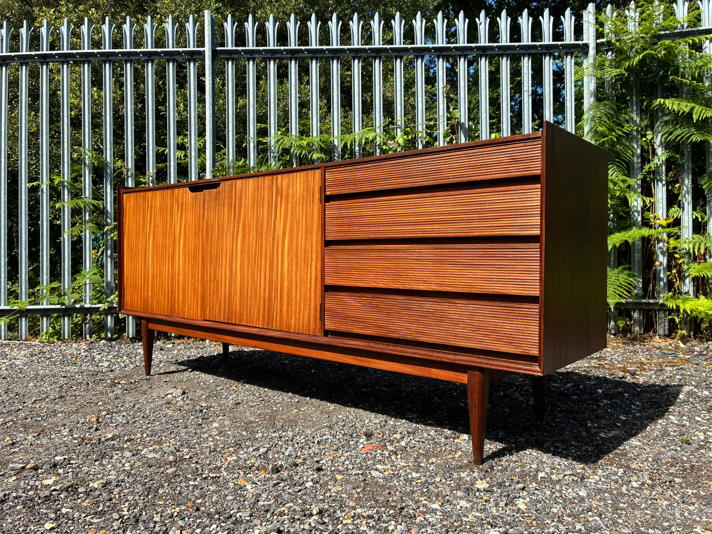 Large Teak Sideboard by Richard Hornby Afromosia Mid-Century | Vintage British Modern Cabinet