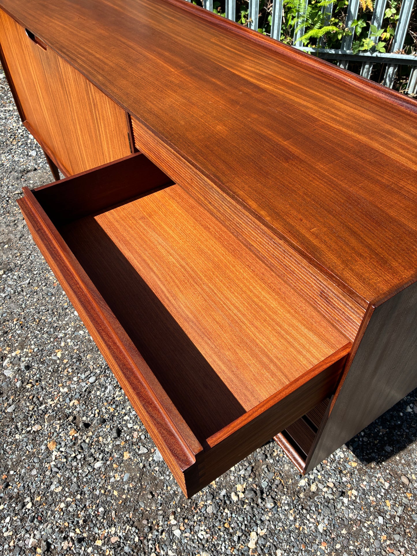 Large Teak Sideboard by Richard Hornby Afromosia Mid-Century | Vintage British Modern Cabinet