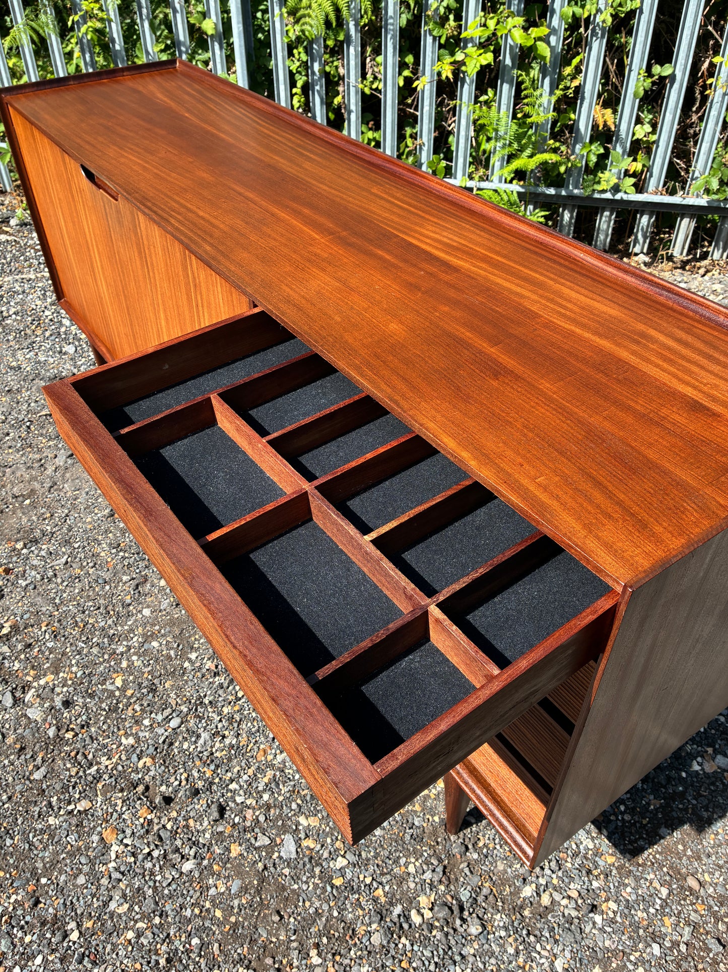 Large Teak Sideboard by Richard Hornby Afromosia Mid-Century | Vintage British Modern Cabinet