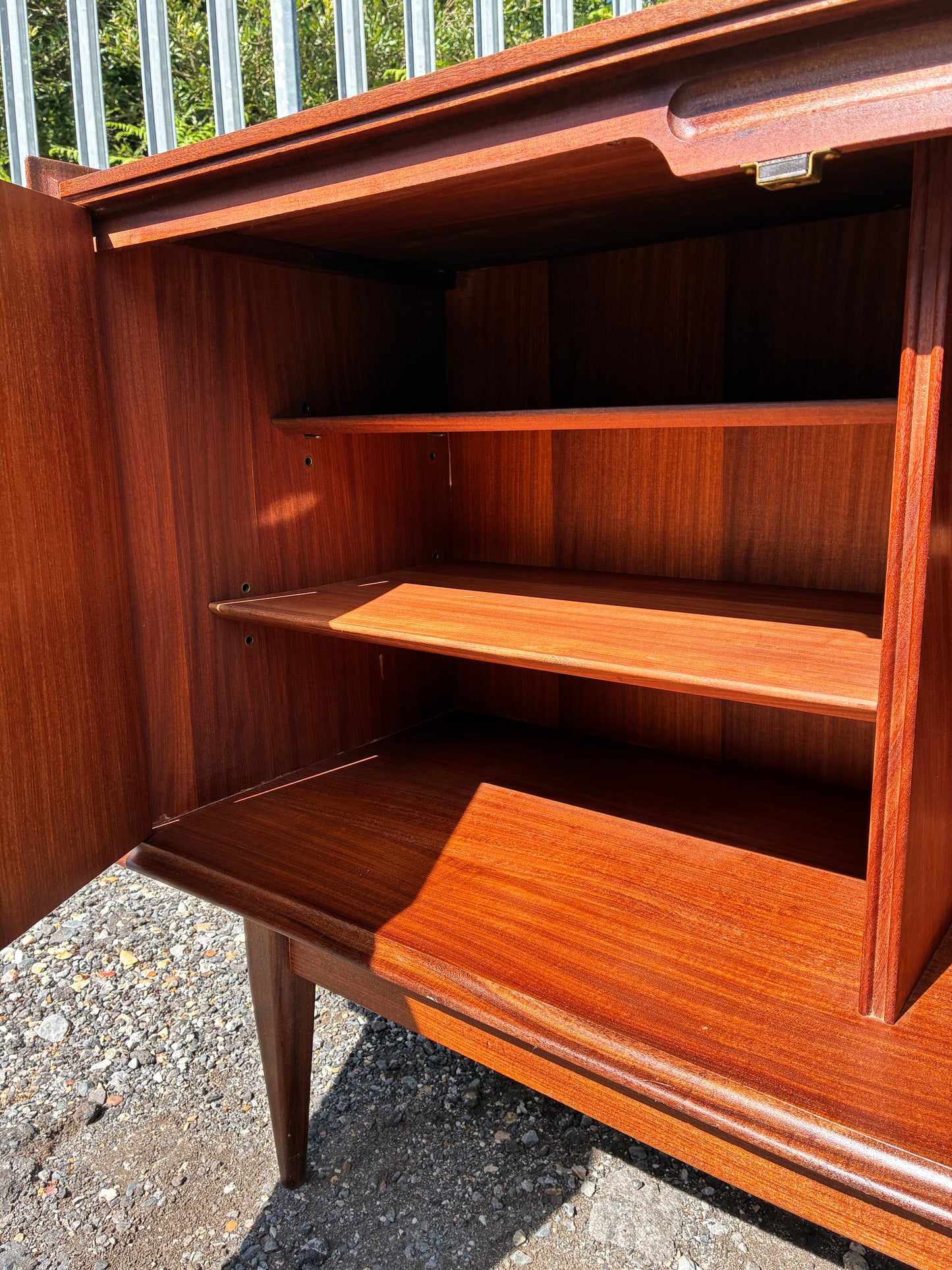 Large Teak Sideboard by Richard Hornby Afromosia Mid-Century | Vintage British Modern Cabinet