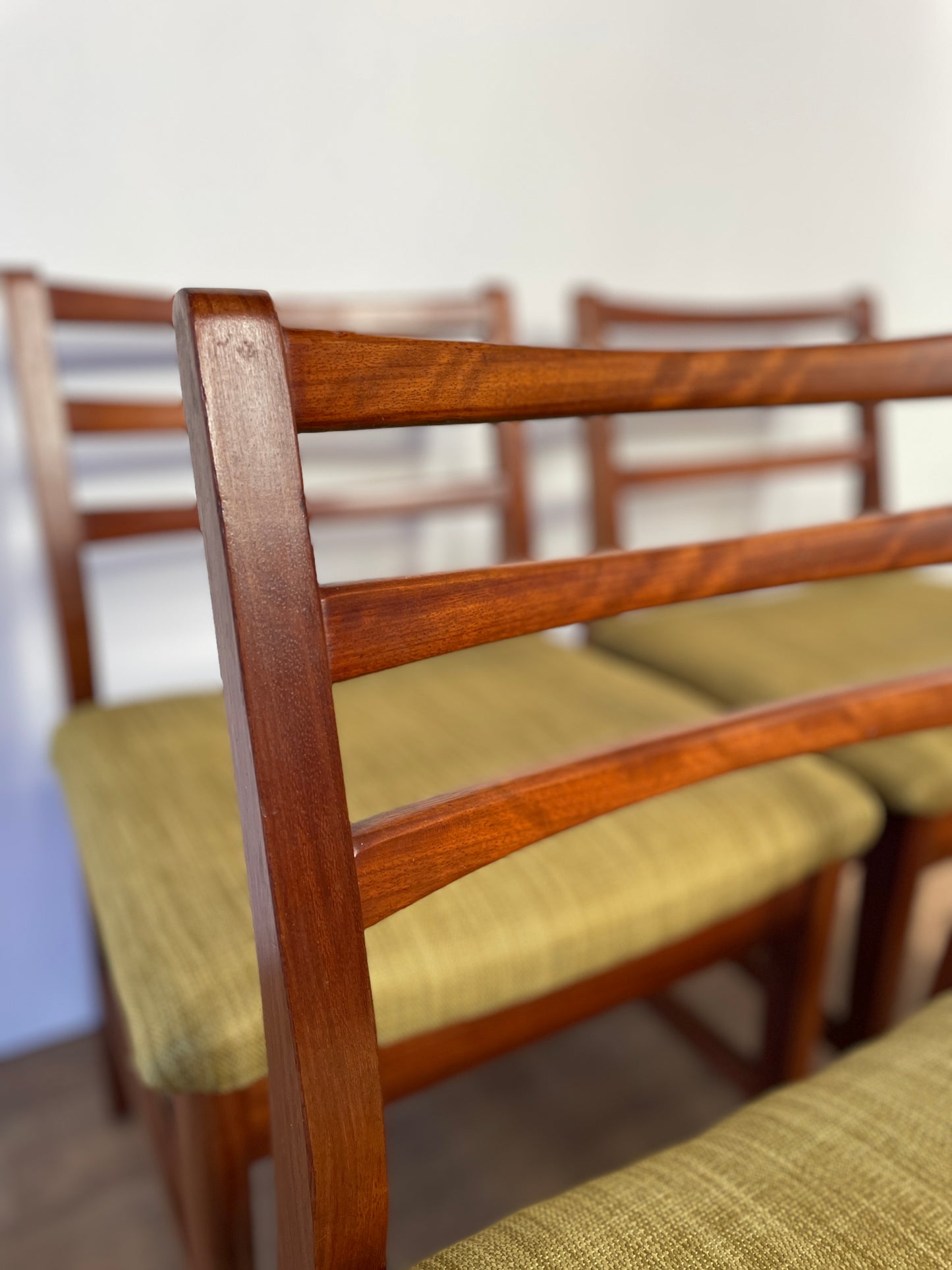 Mid-Century Teak Dining Chairs by John Herbert for Younger – Set of Vintage 1960s Ladder-Back Chairs