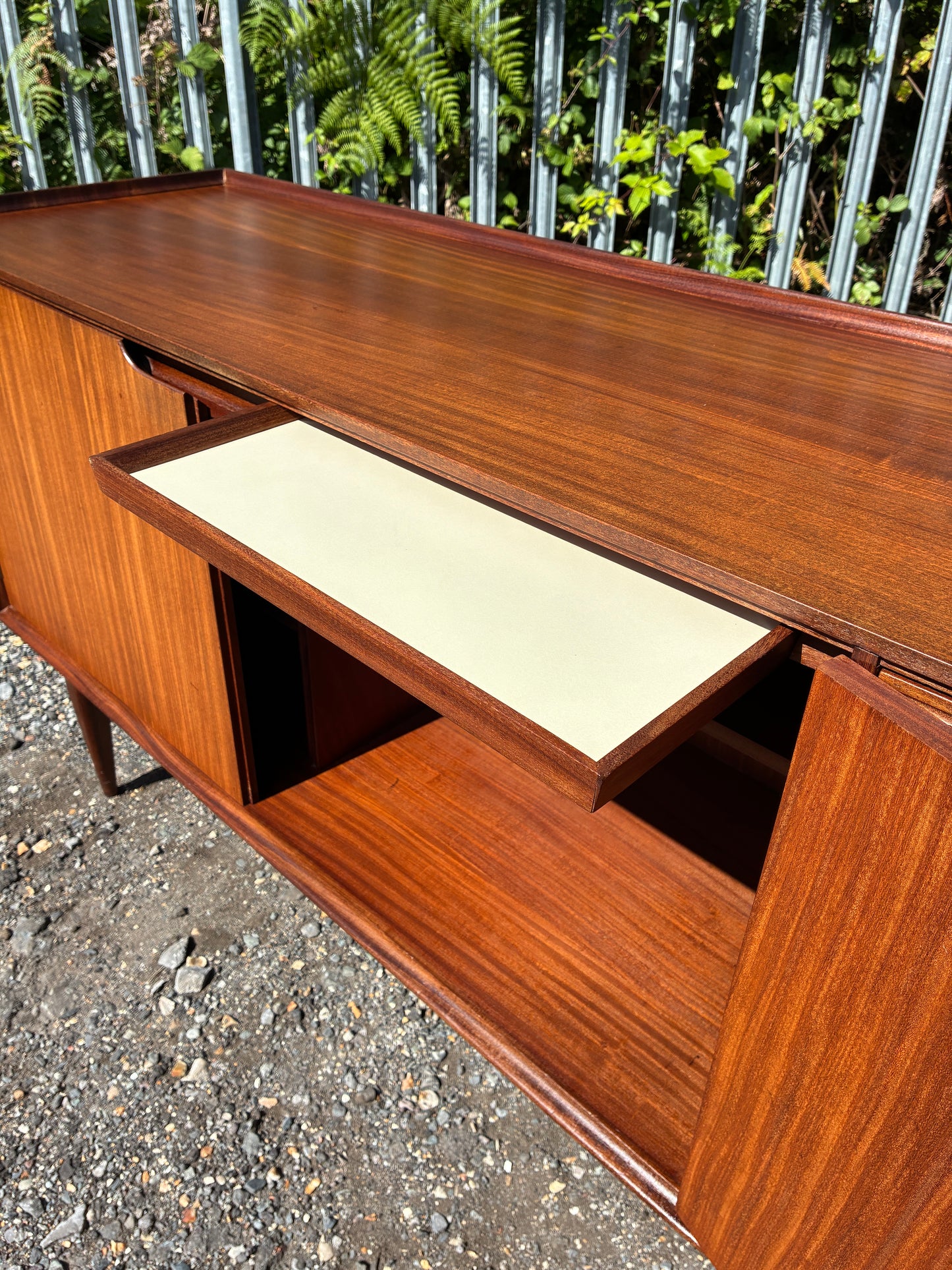Large Teak Sideboard by Richard Hornby Afromosia Mid-Century | Vintage British Modern Cabinet