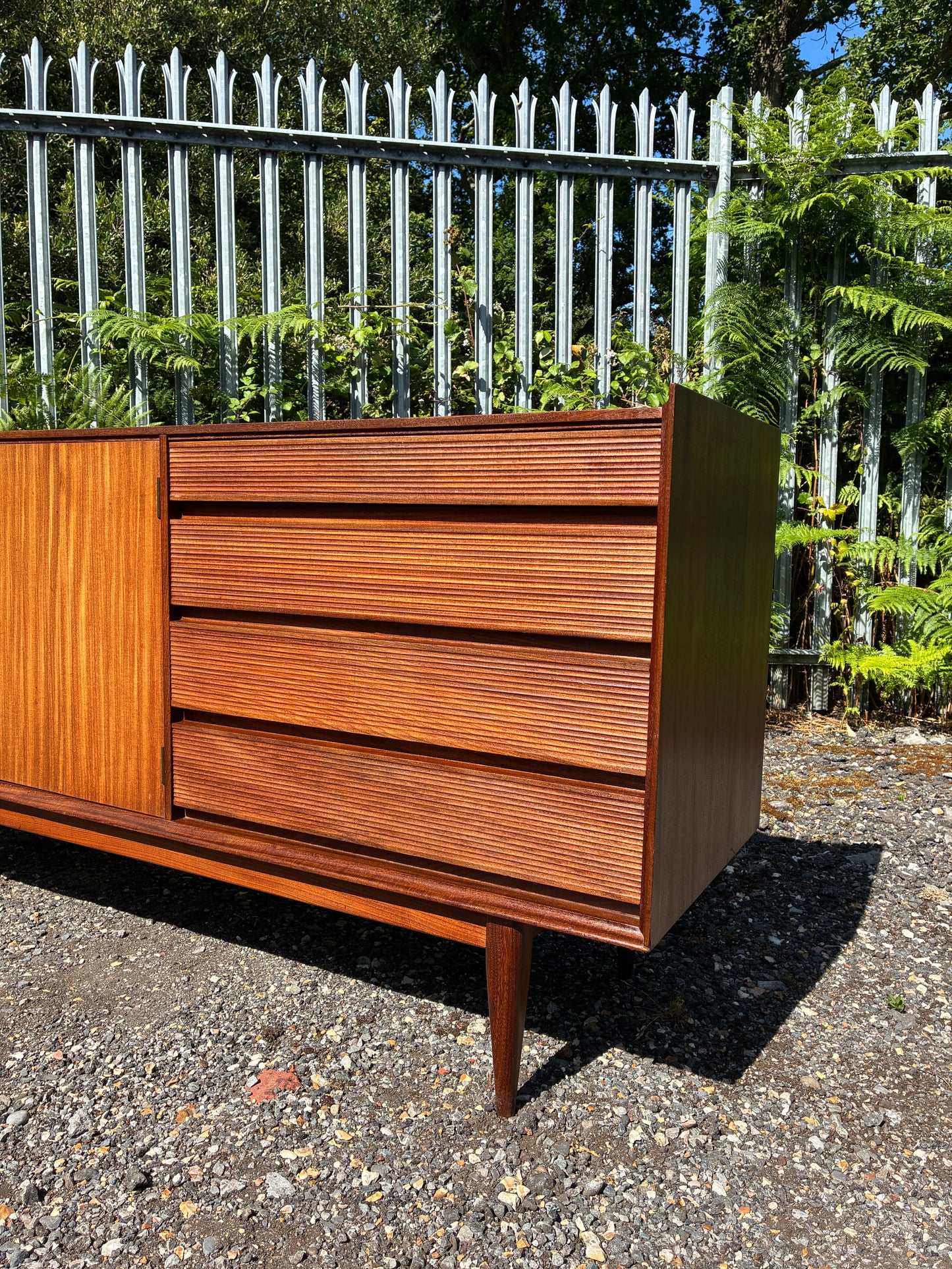 Large Teak Sideboard by Richard Hornby Afromosia Mid-Century | Vintage British Modern Cabinet