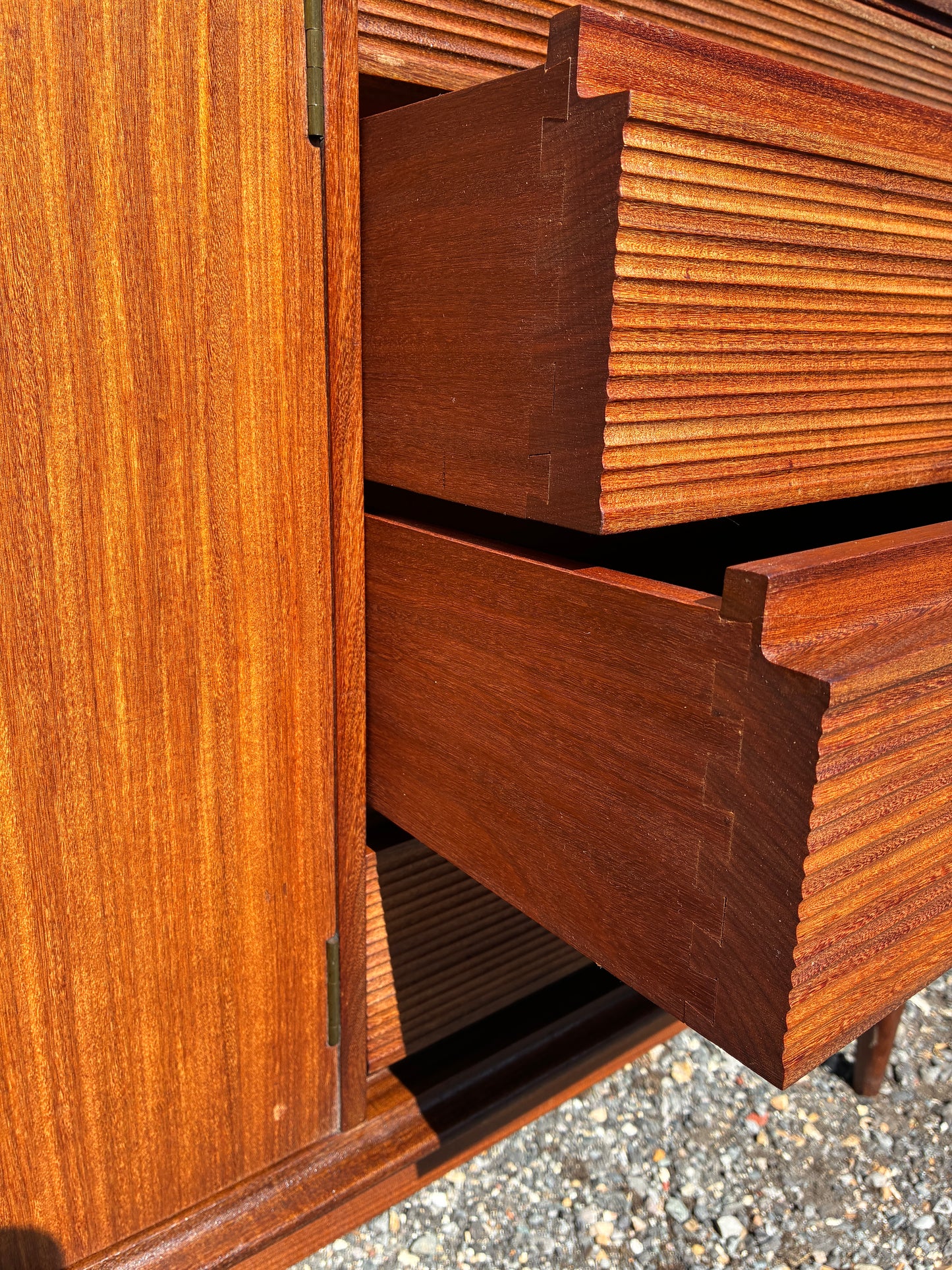 Large Teak Sideboard by Richard Hornby Afromosia Mid-Century | Vintage British Modern Cabinet