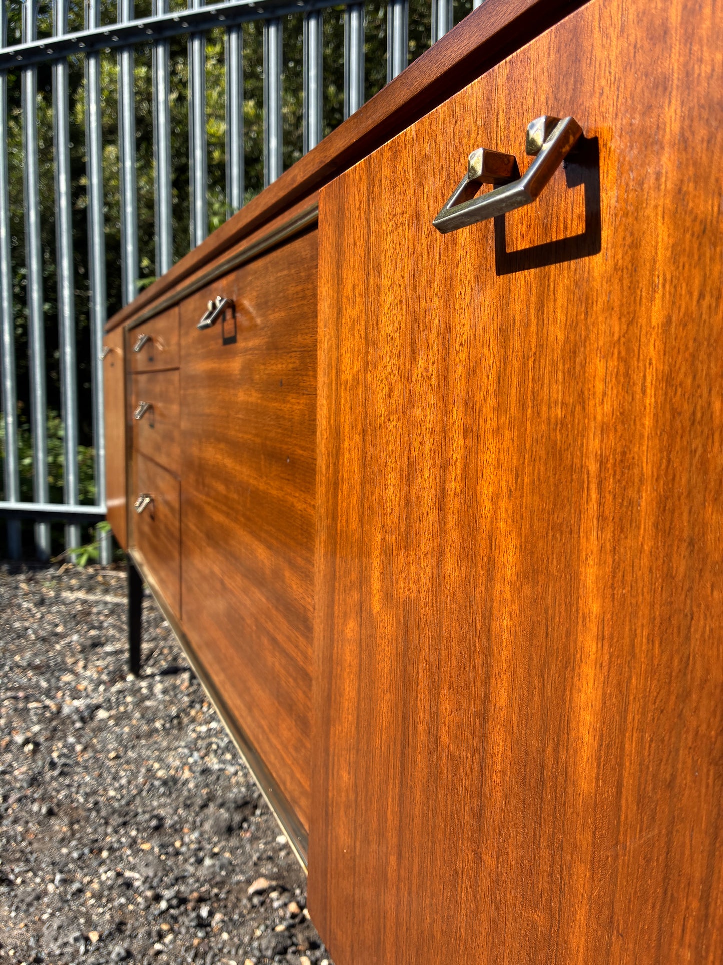 Nathan Mid-Century Sideboard | Vintage British Credenza | Drinks Cabinet | 184cm Retro Storage