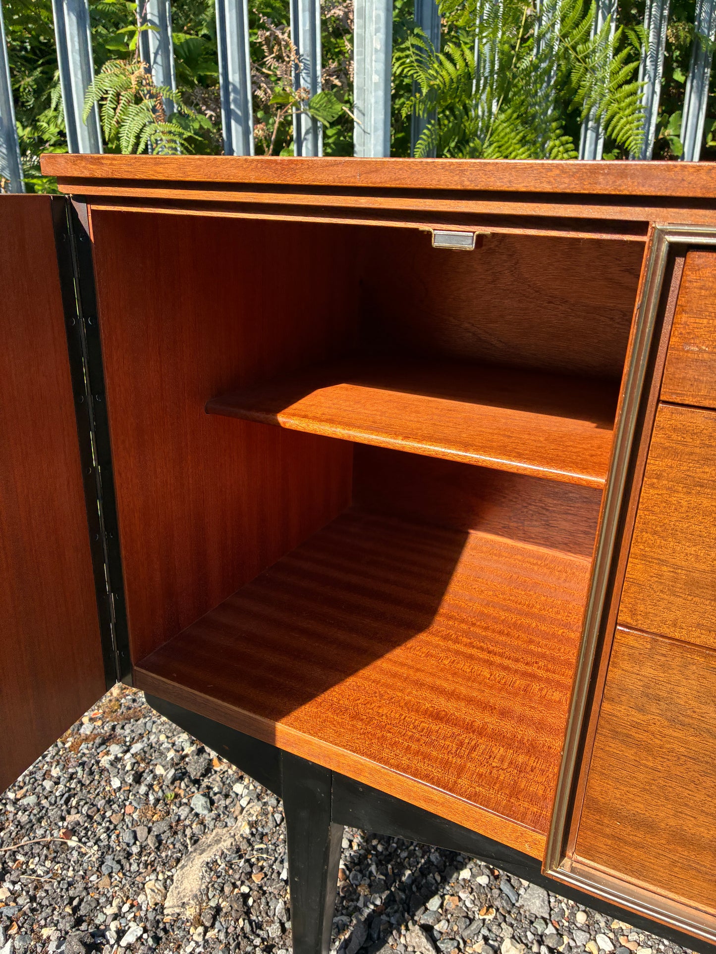 Nathan Mid-Century Sideboard | Vintage British Credenza | Drinks Cabinet | 184cm Retro Storage