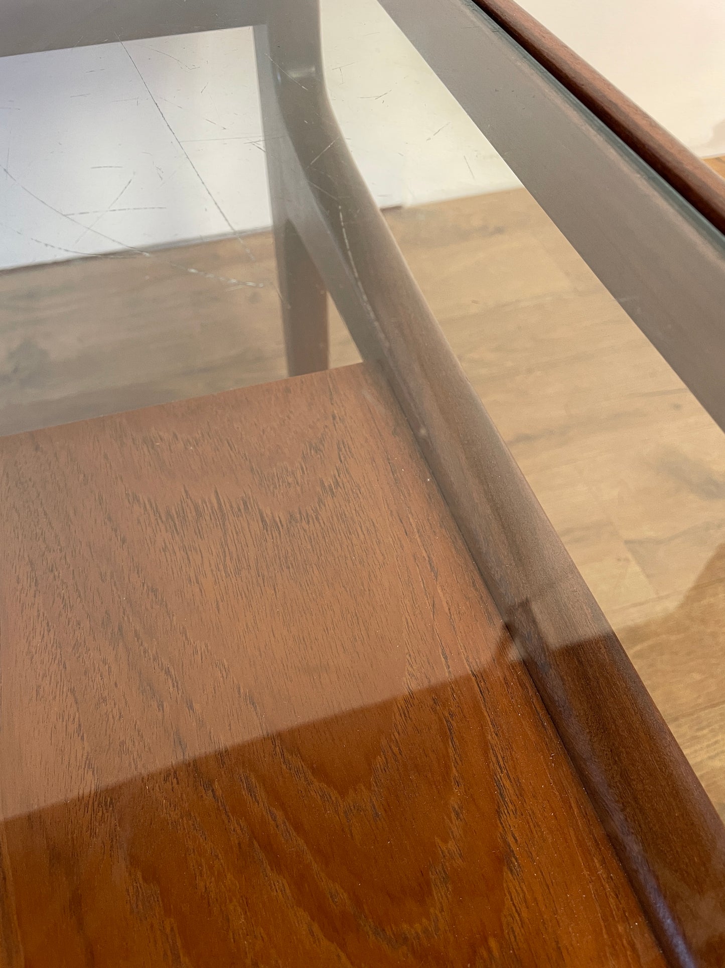 Mid-Century G Plan Teak Coffee Table with Glass Top | Vintage 1960s British Design