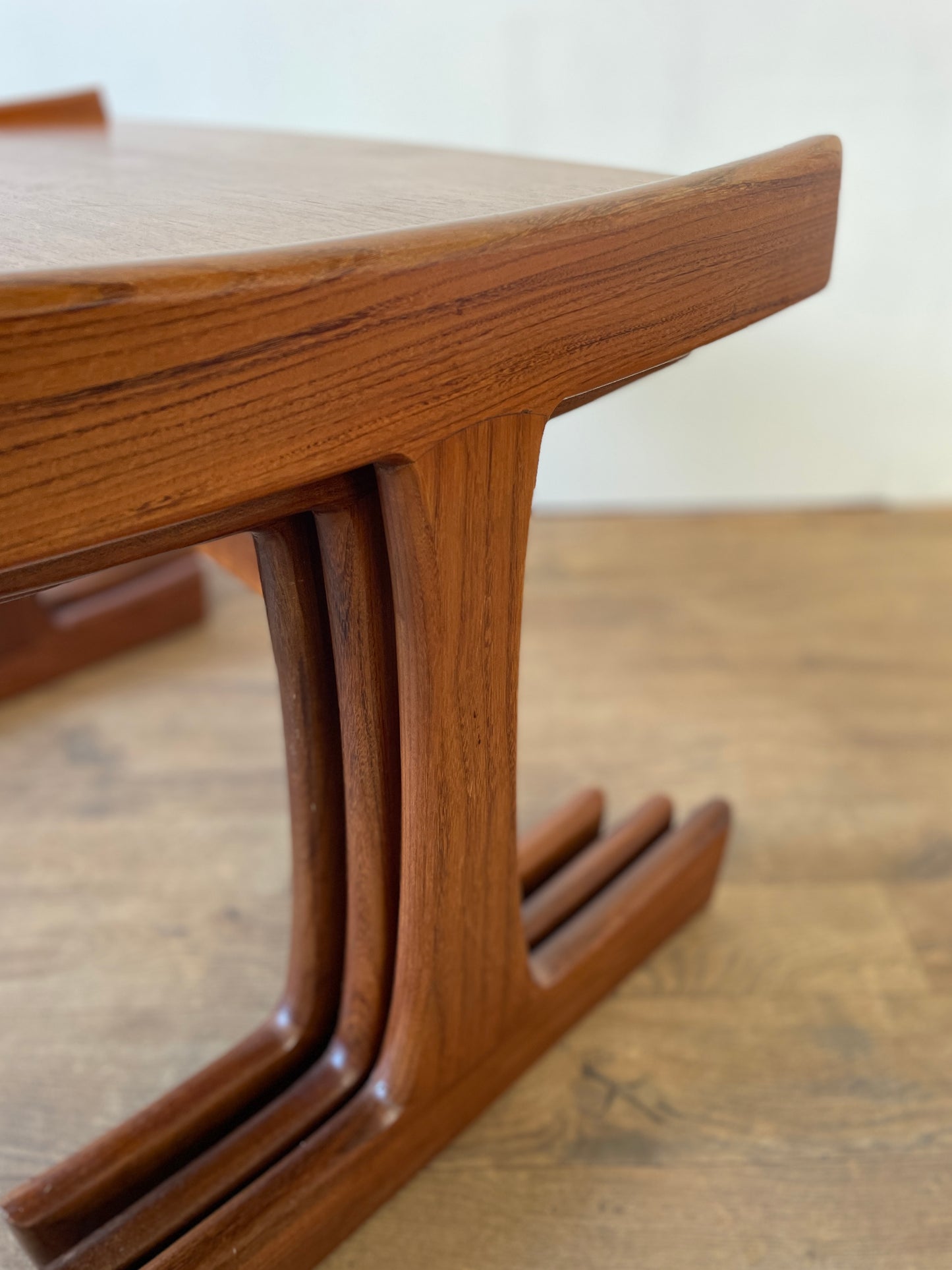 Mid-Century Teak G Plan Nest of 3 Tables – Large Vintage Danish-Style Side Tables
