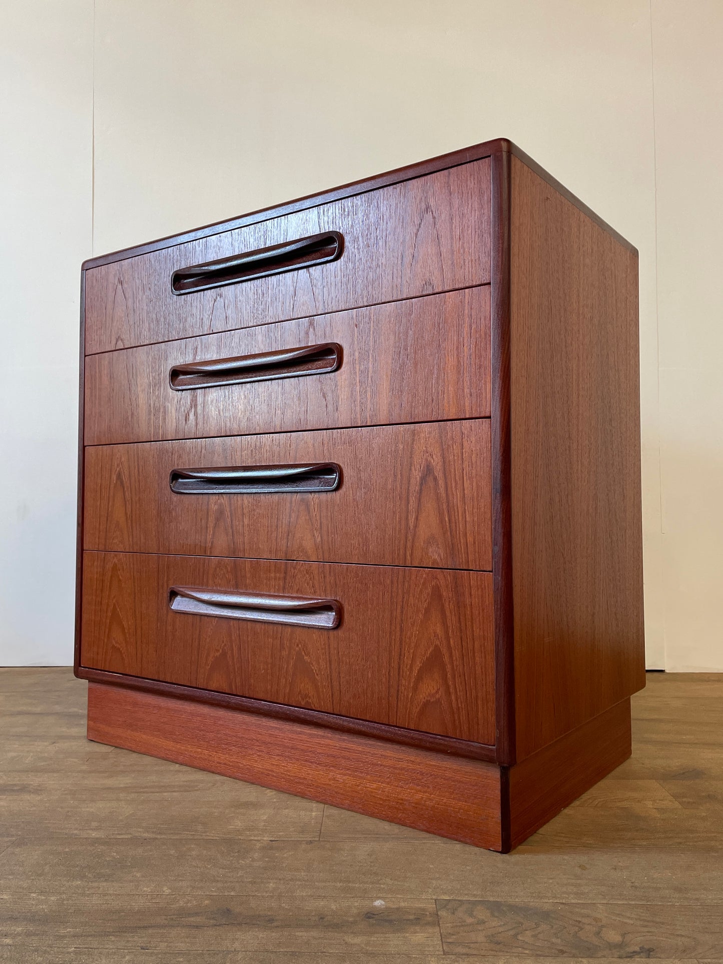 Mid-Century Teak G Plan 4-Drawer Chest | Vintage Fresco Bedroom Storage