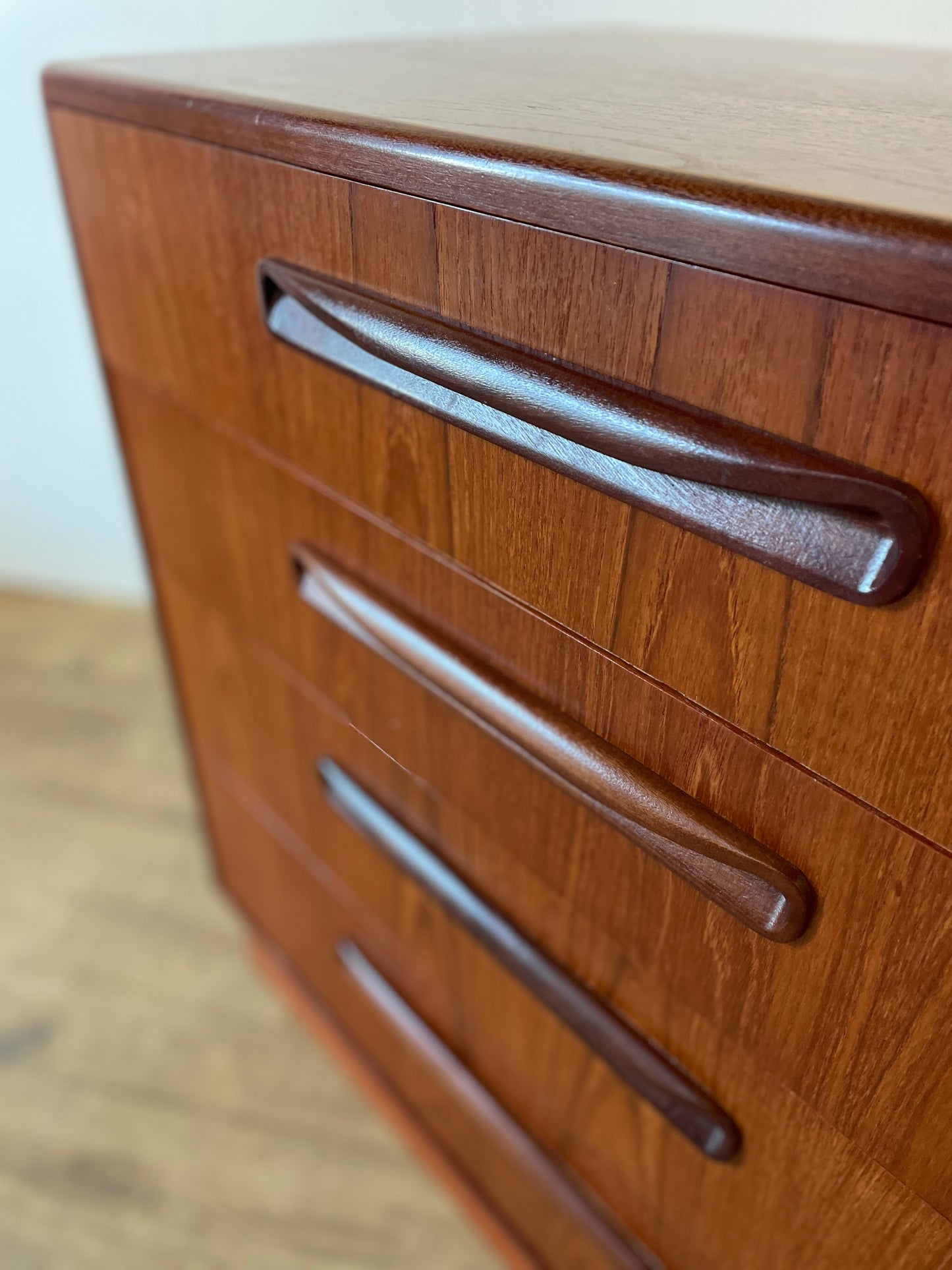 Mid-Century Teak G Plan 4-Drawer Chest | Vintage Fresco Bedroom Storage