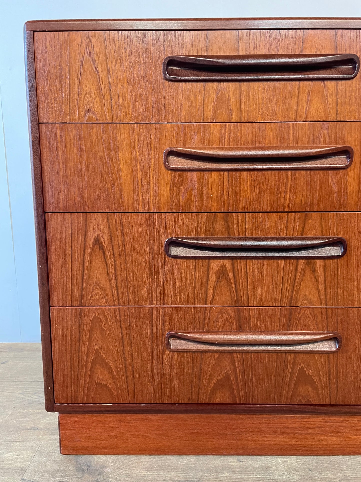 Mid-Century Teak G Plan 4-Drawer Chest | Vintage Fresco Bedroom Storage