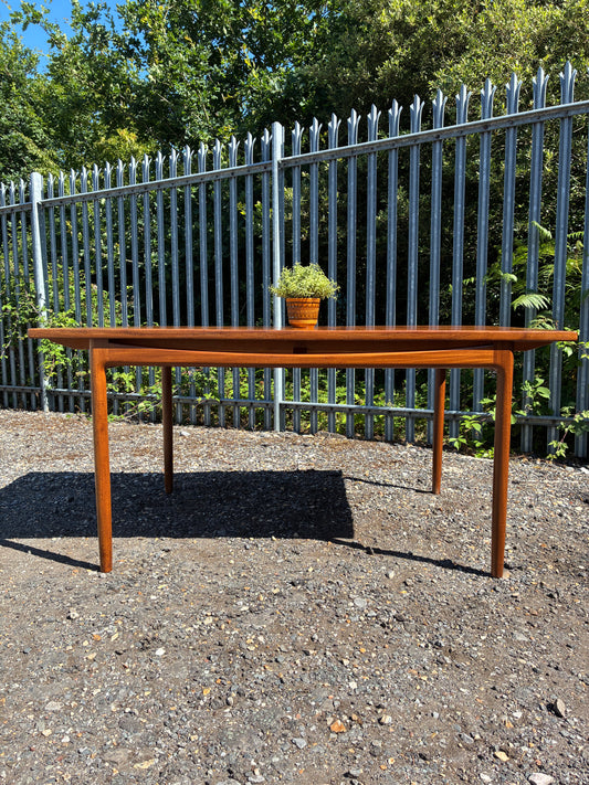 Mid-Century G Plan Extendable Dining Table by LB Kofod Larsen | Vintage Danish Teak | 2 Extension Leaves | Seats 6–10