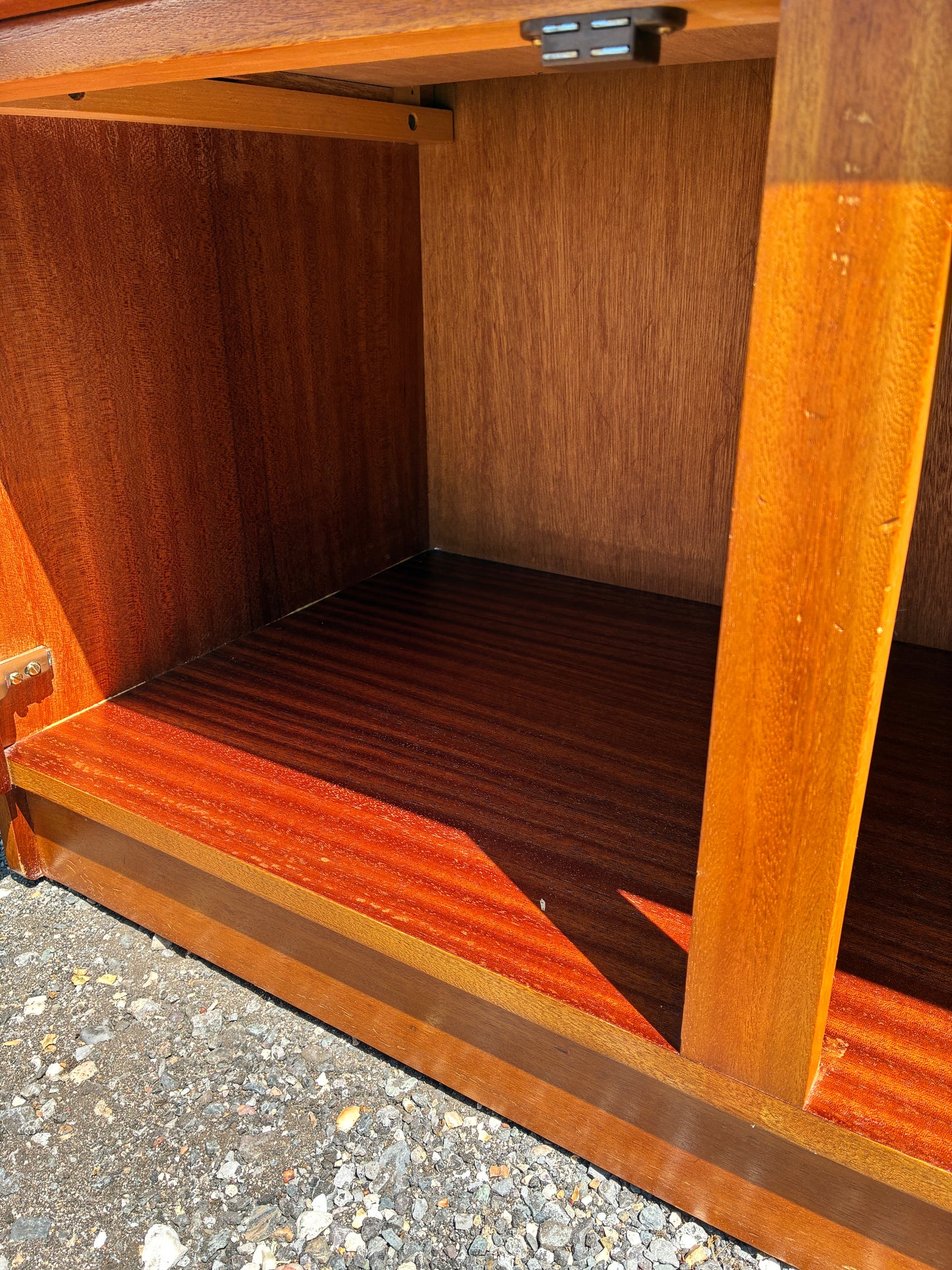 Mid-Century Teak Sideboard by Jentique | Vintage Danish Style Compact Cabinet | Retro Hallway Storage Cupboard